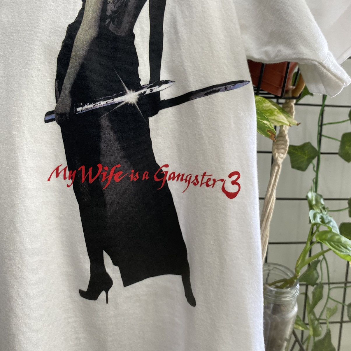 Vintage Thrashed Vintage Y2K My Wife Is A Gangster 3 ERD GRUNGE TEE Size US M / EU 48-50 / 2 - 5 Thumbnail