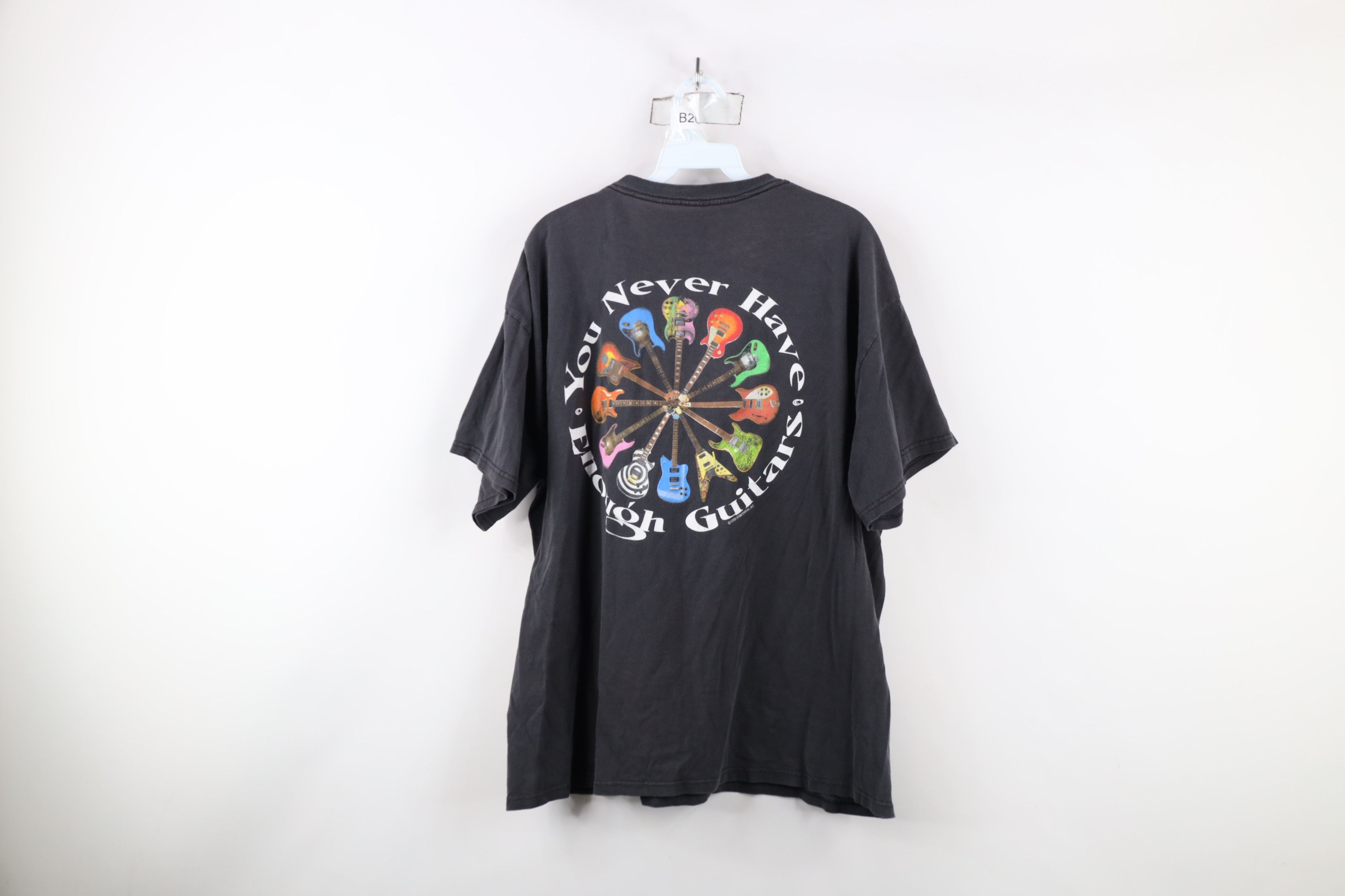 Vintage Vintage 90s Y2K Streetwear Never Have Enough Guitars T-Shirt Size US XL / EU 56 / 4 - 13 Thumbnail