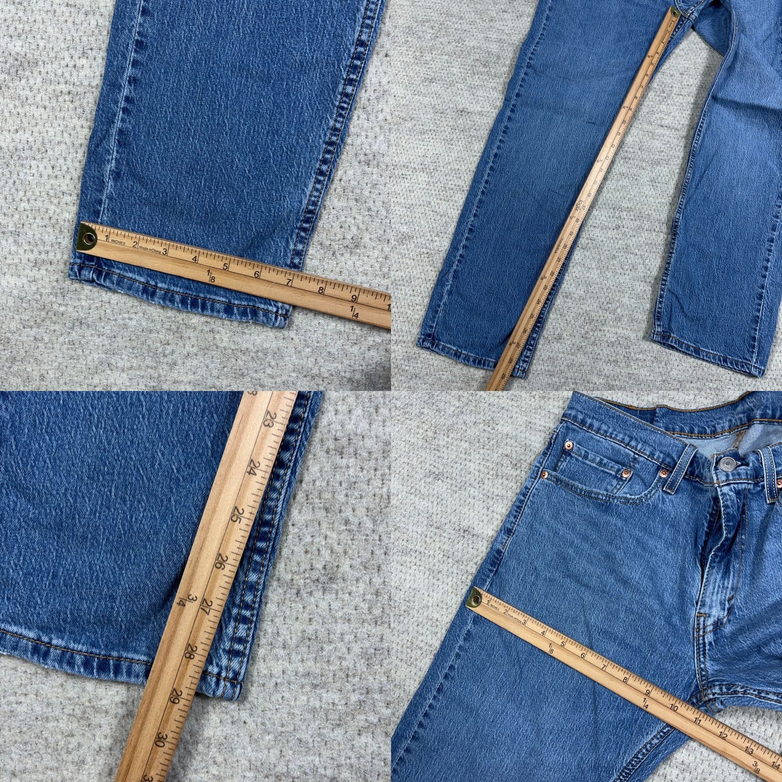 Levi's Levi's 559 Jeans Men 33x30 Relaxed Fit Medium Wash Distressed Baggy Work Wear Adult Denim 5-Pocket Straight Casual Streetwear Mens Size US 33 - 8 Thumbnail