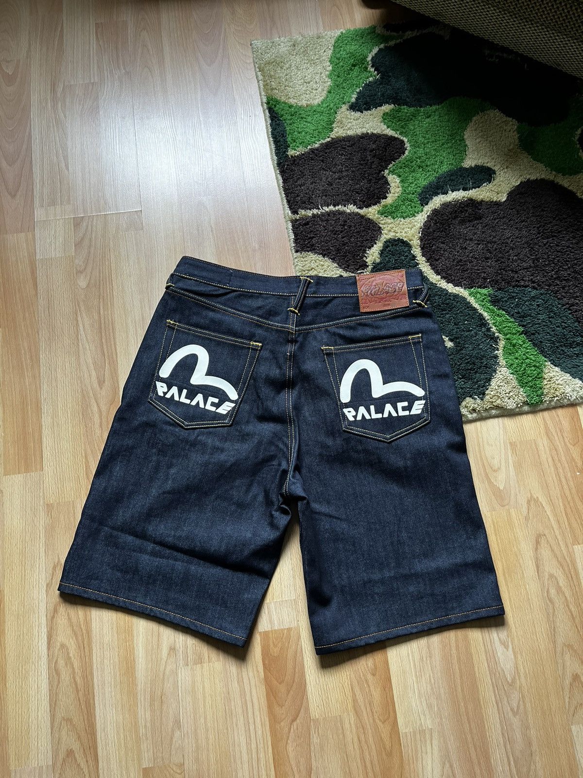 image of Evisu Jorts in Blue, Men's (Size 33)