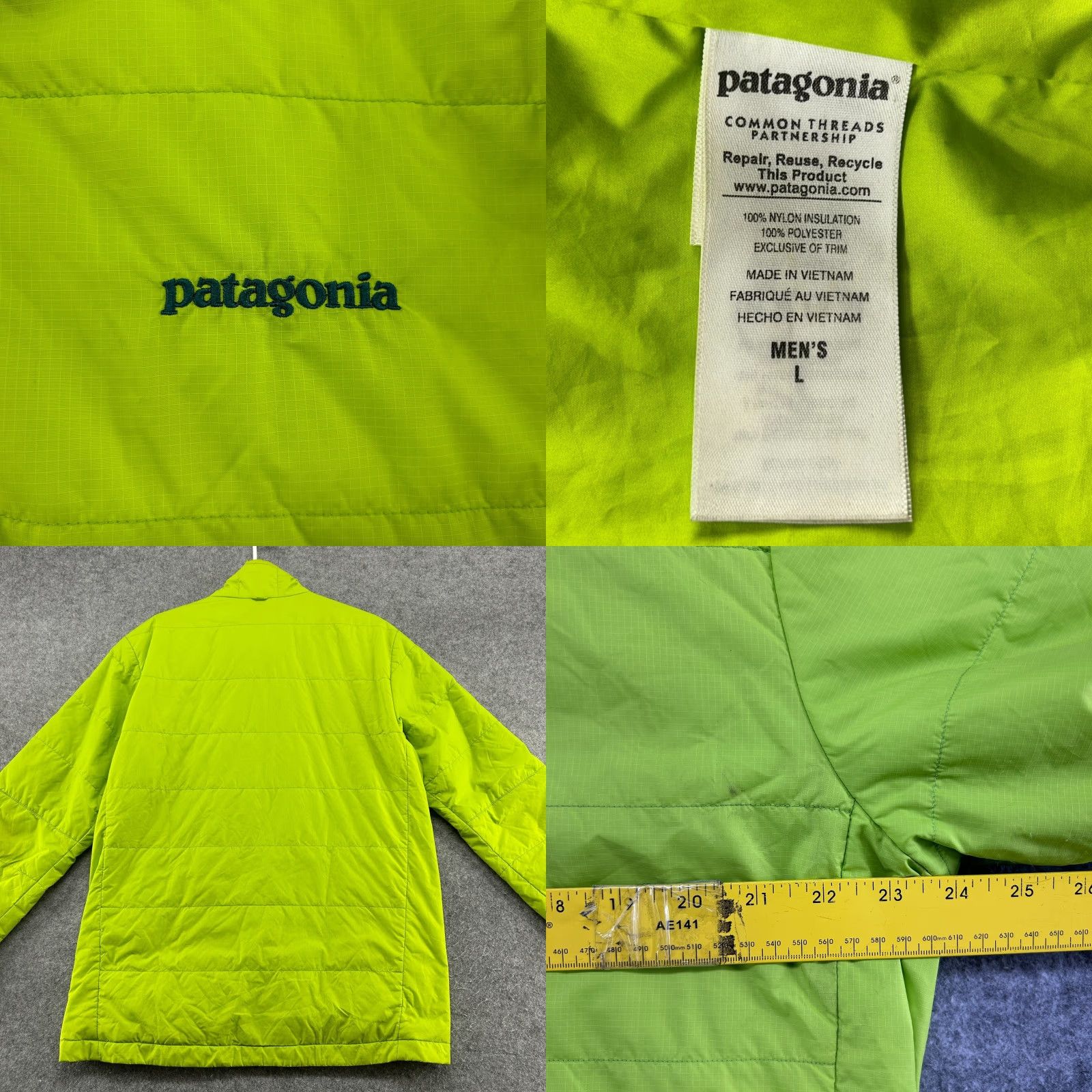 Patagonia Patagonia Jacket Mens L Green Lime Puffer Quilted Nano Air Snowshot Liner Size US L / EU 52-54 / 3 - 9 Thumbnail
