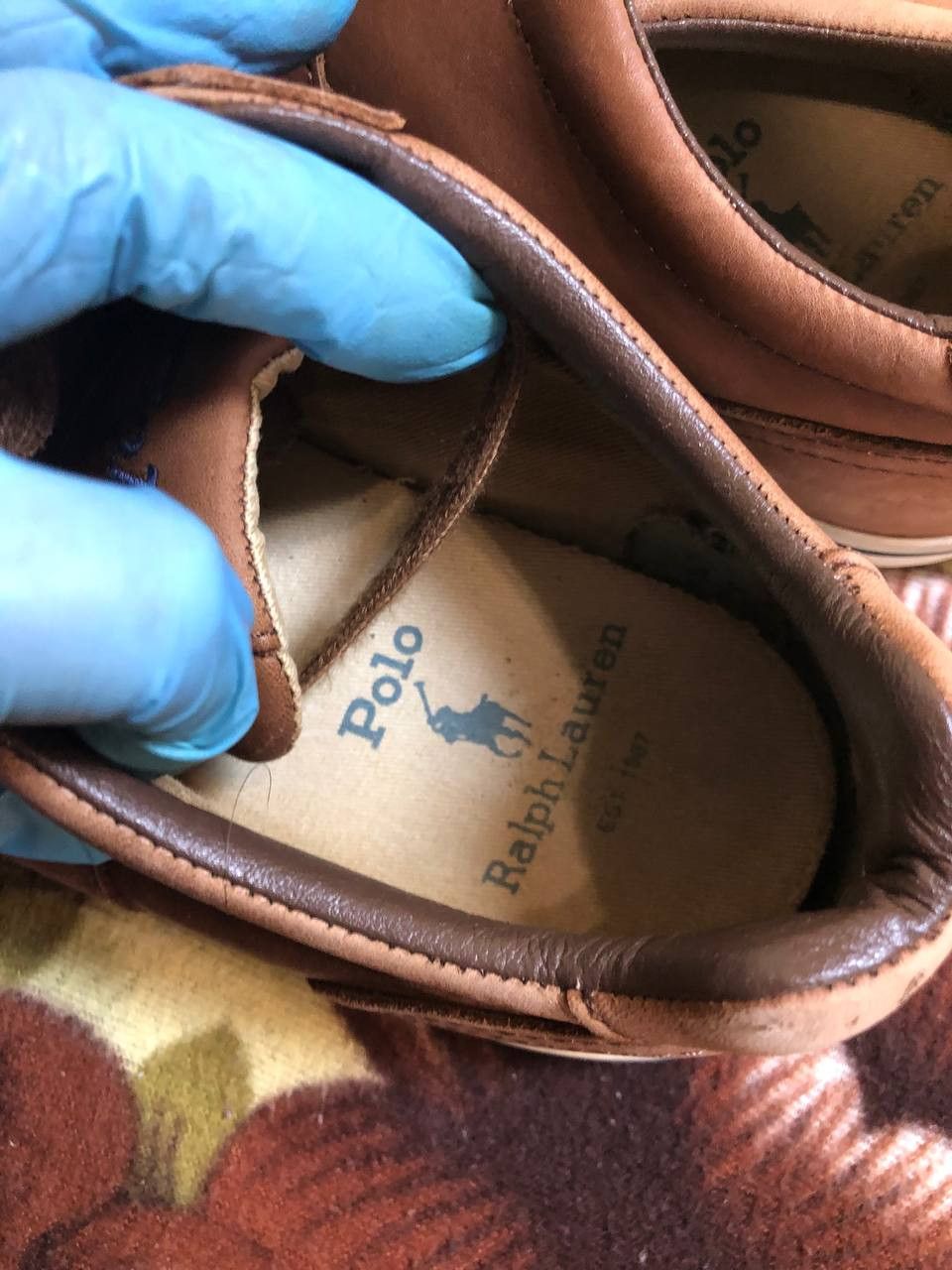 Polo Ralph Lauren Polo Ralph Lauren Hanford Sneakers Mens Brown Leather Size US 10 / EU 43 - 3 Thumbnail