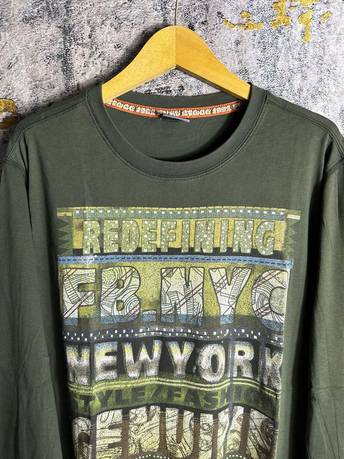 Hysteric Glamour DISTRESSED IF SIX WAS NINE LGB STYLE SLIPPERY LONG SLEEVE Size US XL / EU 56 / 4 - 2 Thumbnail