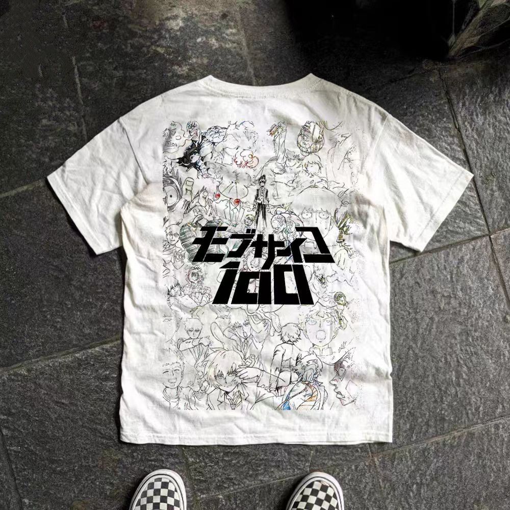 Vintage White retro cartoon graffiti print t-shirt Size US M / EU 48-50 / 2 - 1 Thumbnail