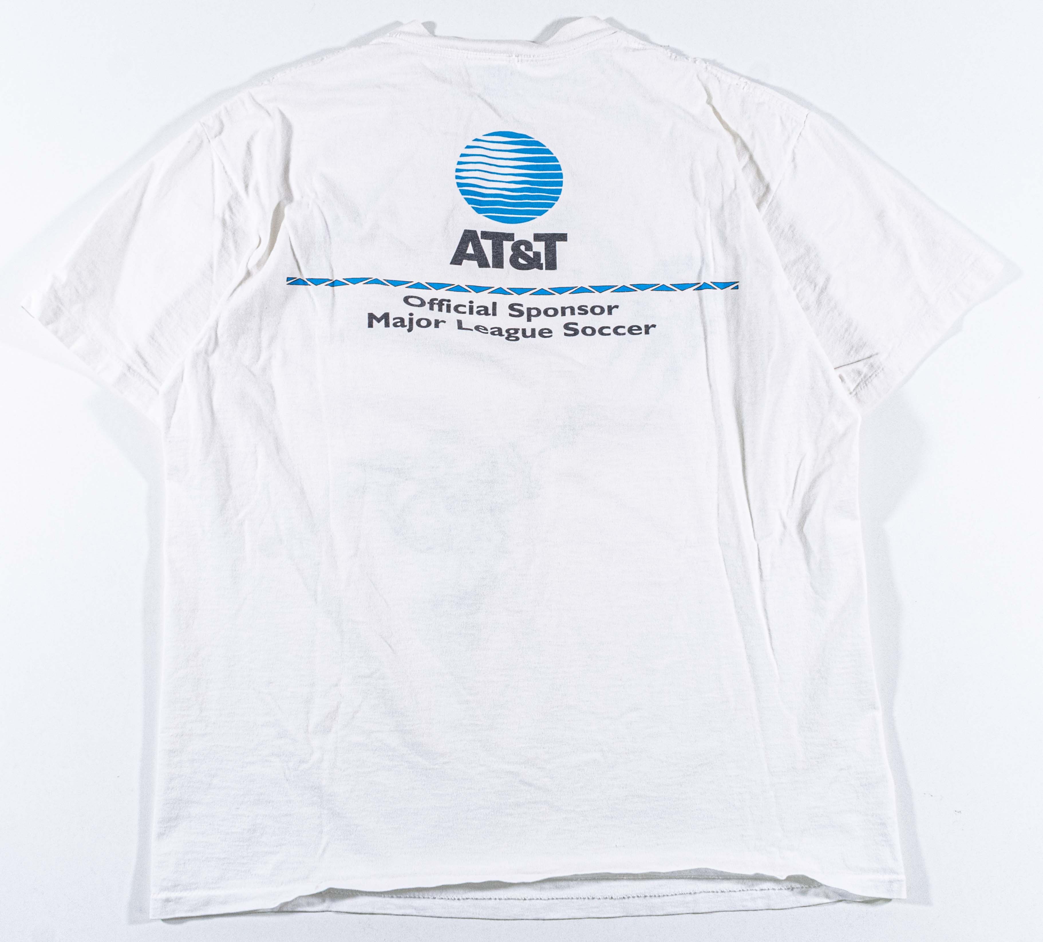 Vintage Vtg 90s Miami Fusion FC Soccer T-Shirt AT&T Promo MLS Rare Size US L / EU 52-54 / 3 - 2 Thumbnail