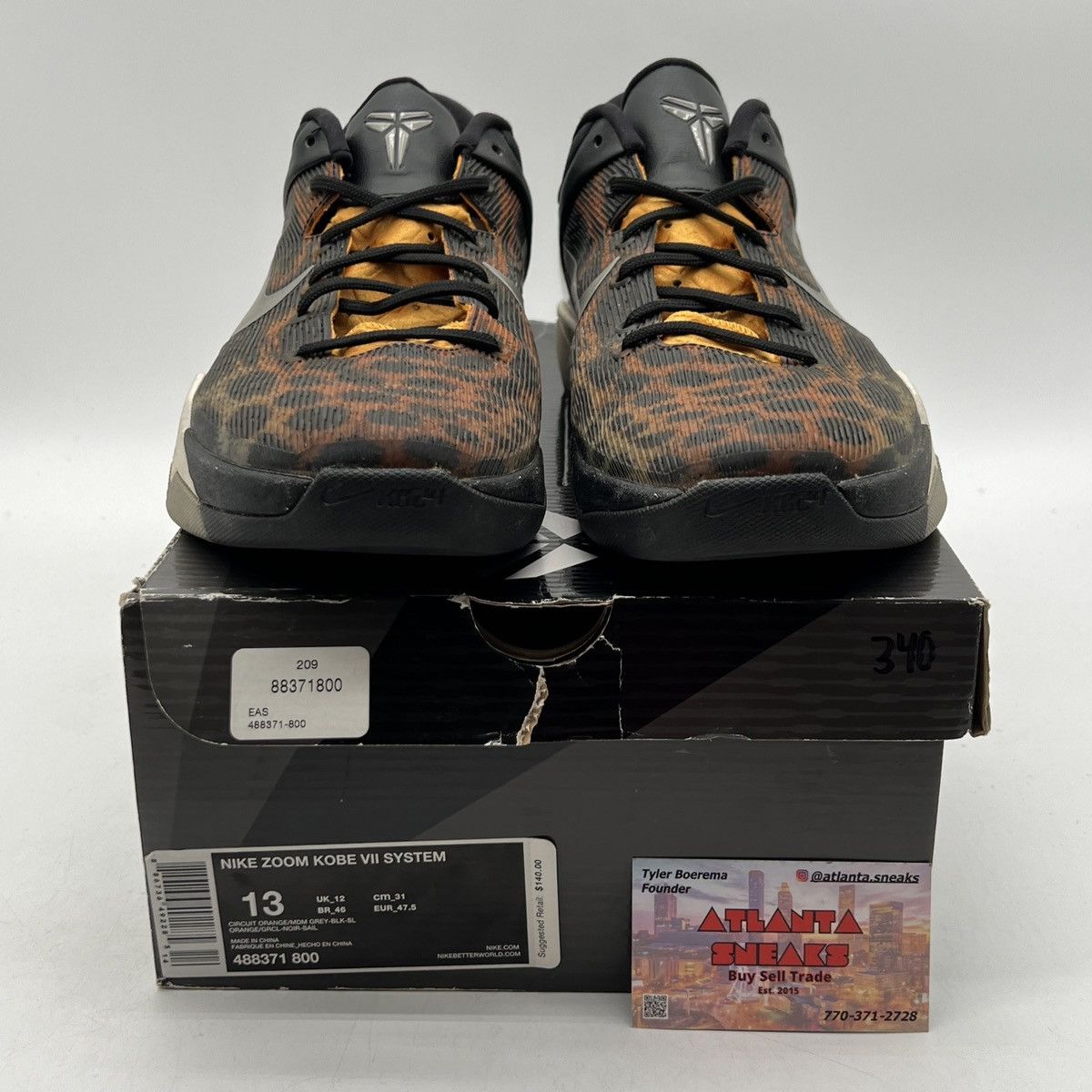 Nike Zoom Kobe 7 cheetah Size US 13 / EU 46 - 2 Thumbnail