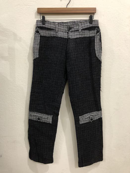 Seditionaries Japanese Brand Yujiyamada Multipocket Plaid Tartan Wool Pant Size US 31 - 2 Thumbnail