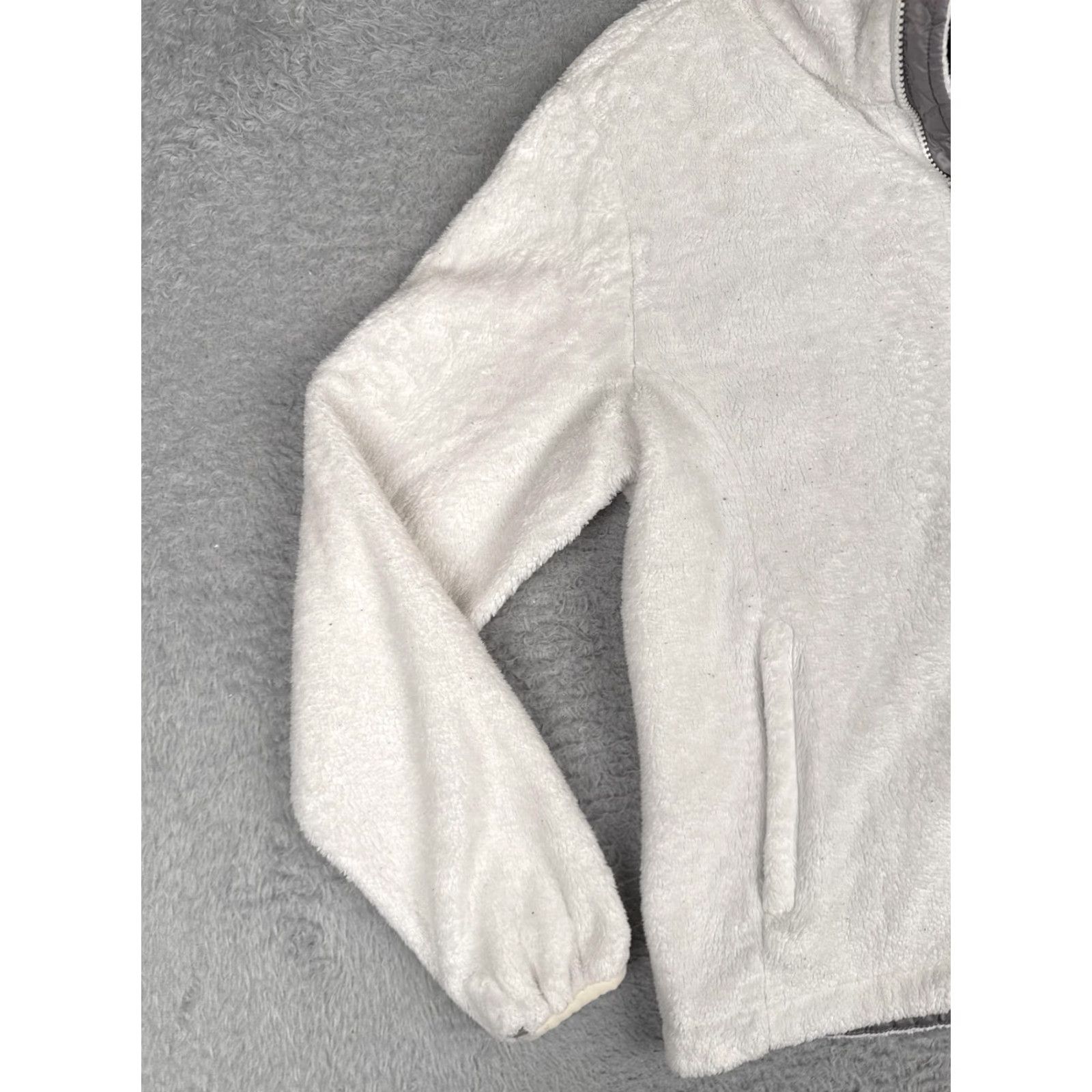 The North Face The North Face Jacket Womens Medium White Soft Fleece Full Zip Mock Neck Size M / US 6-8 / IT 42-44 - 6 Thumbnail