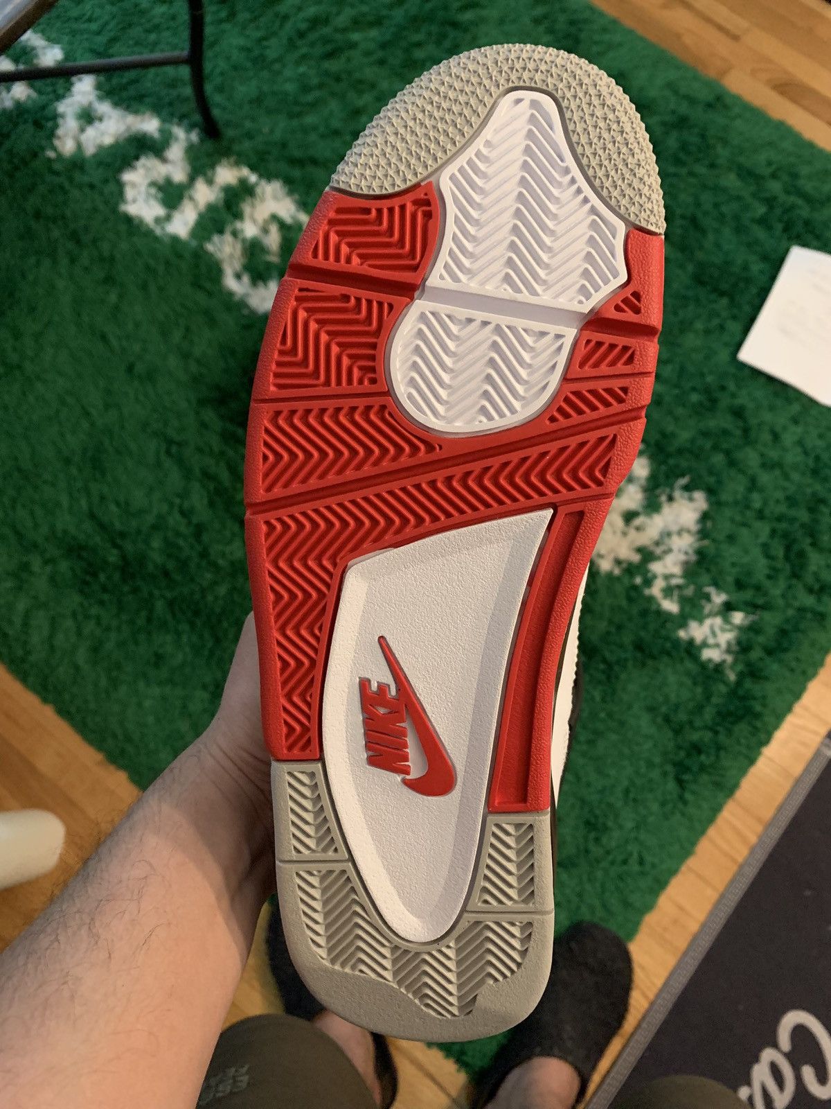 Jordan Brand × Nike Jordan 4 Fire Red 2020 Size US 10.5 / EU 43-44 - 5 Thumbnail