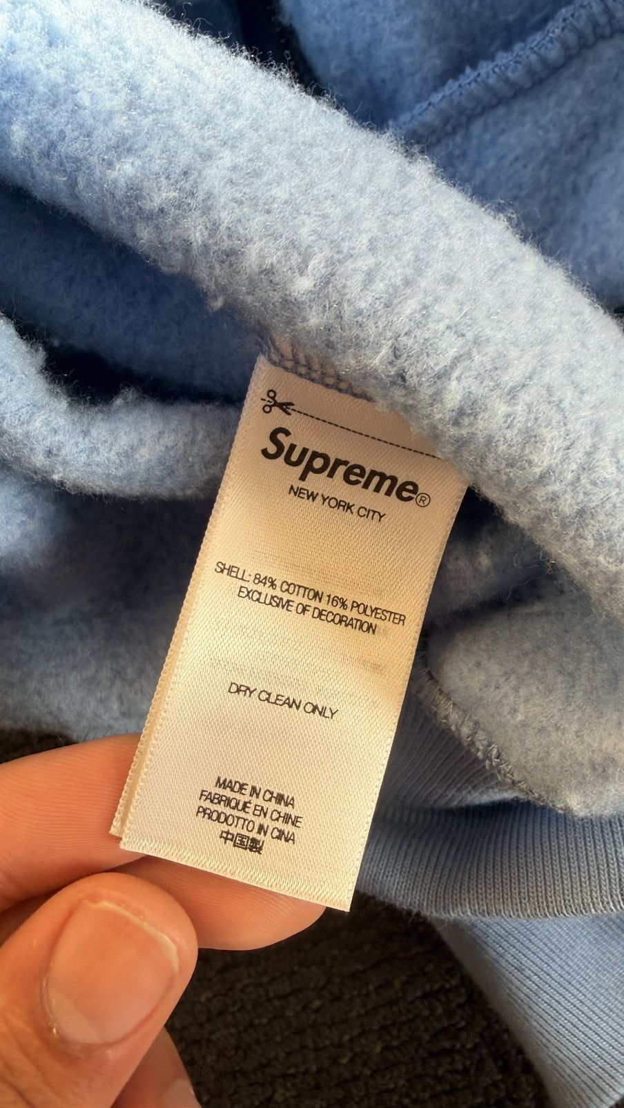 Supreme Supreme bb Simon zip-up hooded sweatshirt (BLUE) size S Size US S / EU 44-46 / 1 - 7 Thumbnail