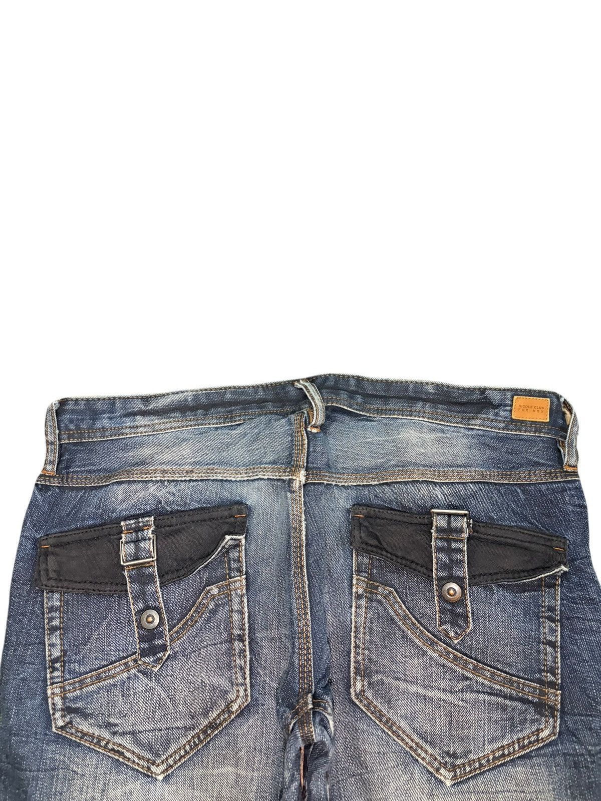 Tornado Mart Vintage Nicole Club Homme Distressed Flare Jeans Size US 34 / EU 50 - 4 Thumbnail