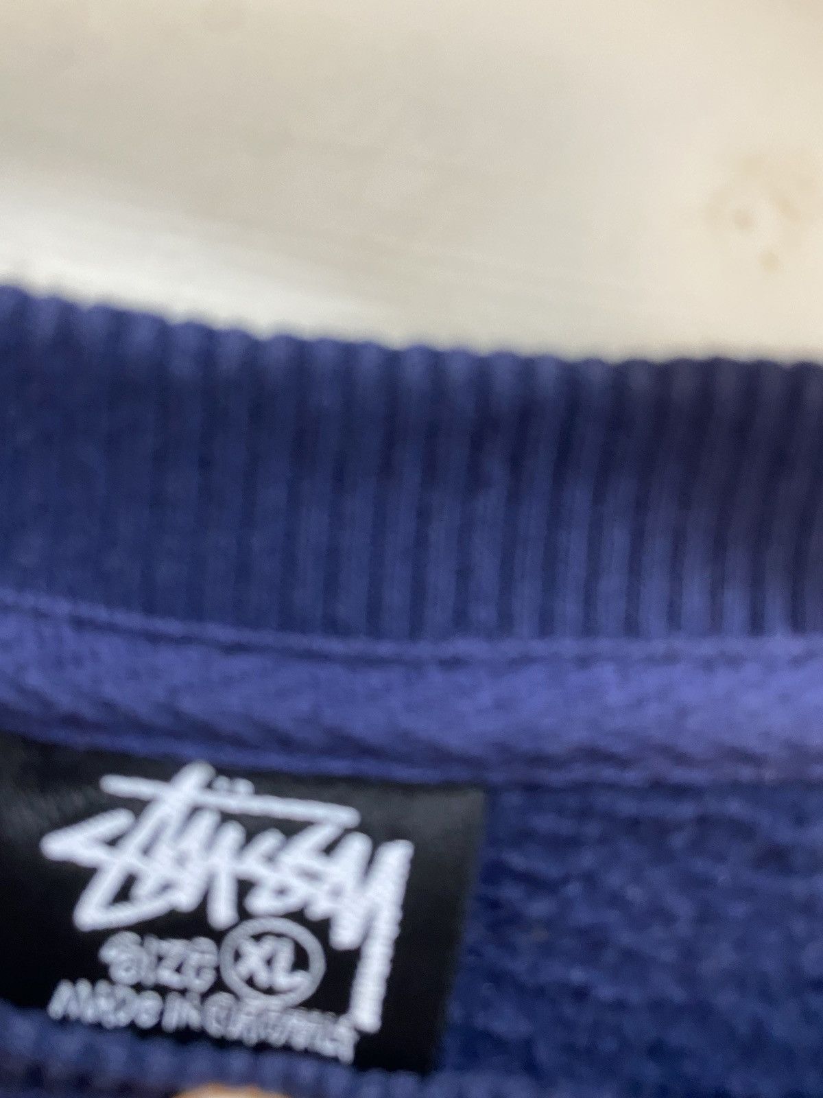 Stussy Stüssy Dadi sweatshirt, size XL, blue, with print, used Size US XL / EU 56 / 4 - 8 Thumbnail