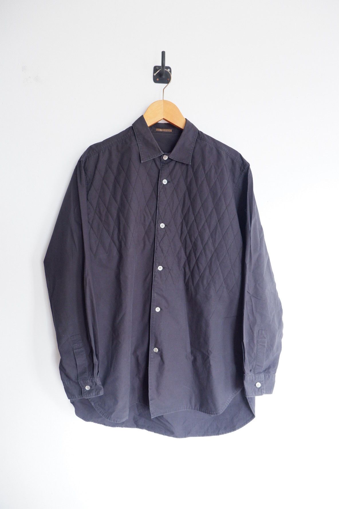 Yohji Yamamoto Vtg Yohji Yamamoto Y's For Men Quilted Padded Shirts Size US XL / EU 56 / 4 - 1 Thumbnail