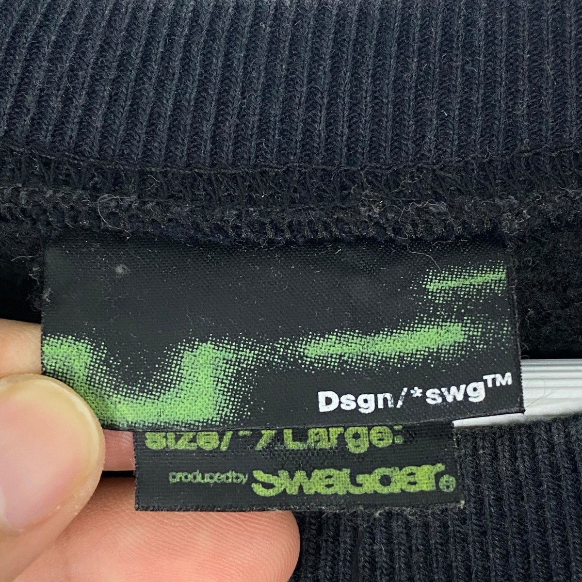Other Vintage Swaggers Japan Sweatshirt Crewneck Black Big Logo Size US L / EU 52-54 / 3 - 5 Thumbnail