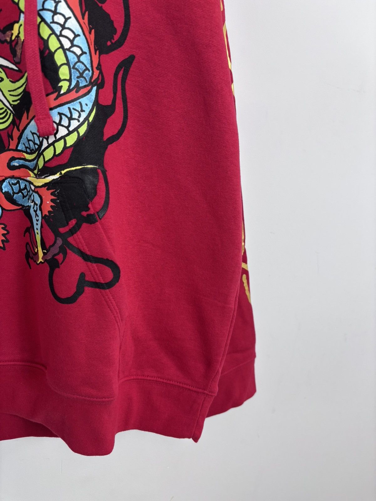 Ed Hardy Ed Hardy NWT Chinese Dragon Tattoo Big Logo Red Hype Hoodie Size US XL / EU 56 / 4 - 7 Thumbnail