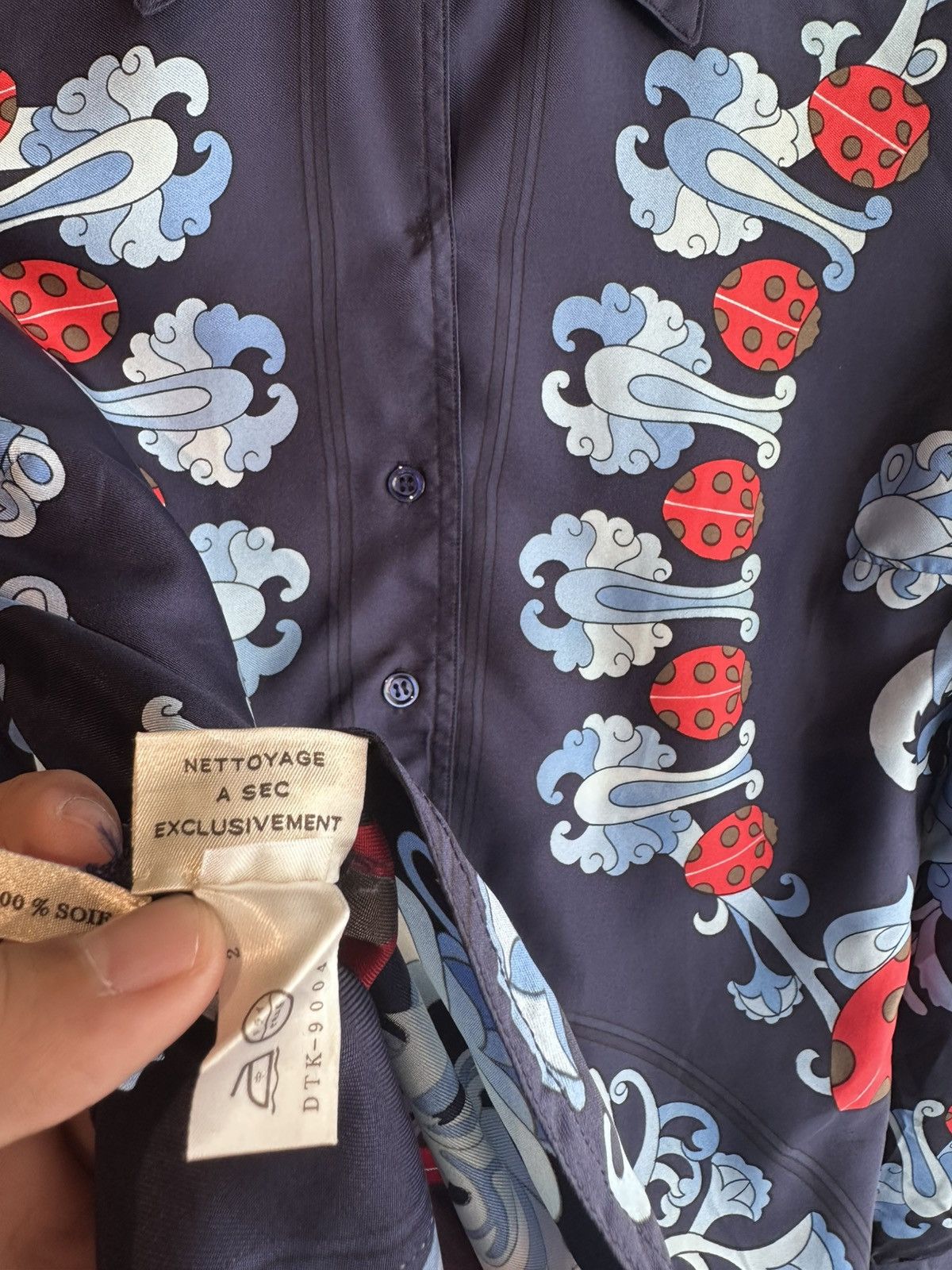 Hermes Vintage Hermes Silk Blouse Size M / US 6-8 / IT 42-44 - 5 Thumbnail