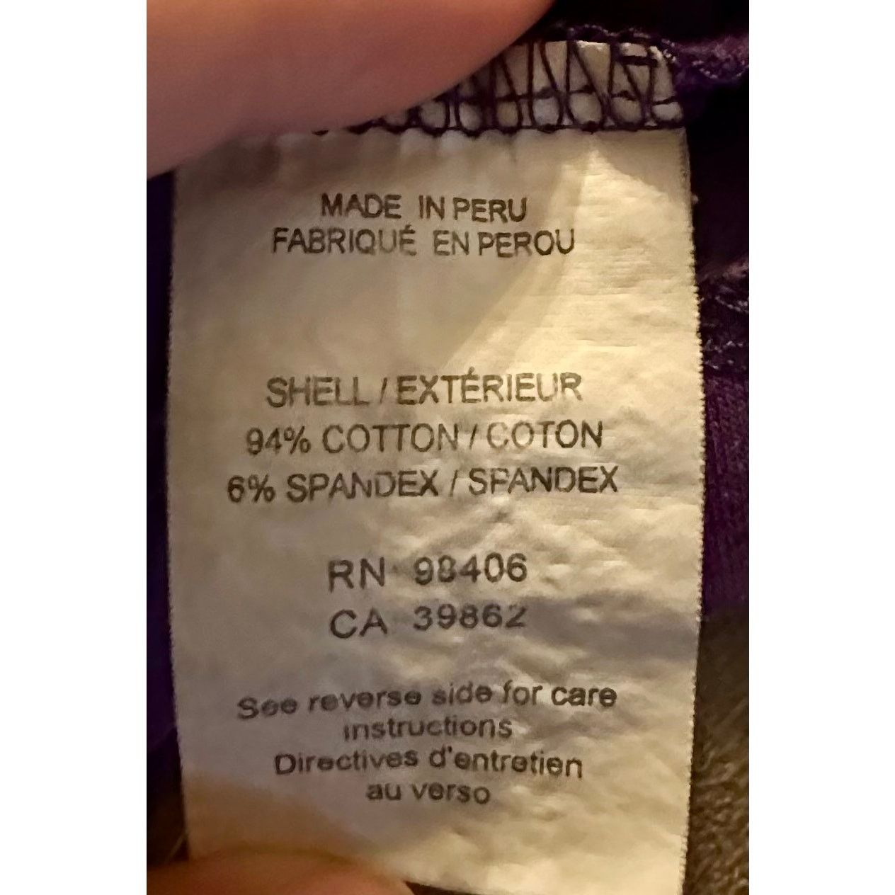 Theory Theory Purple Long Sleeve Stretch Cotton Top Size P Small Size S / US 4 / IT 40 - 3 Thumbnail