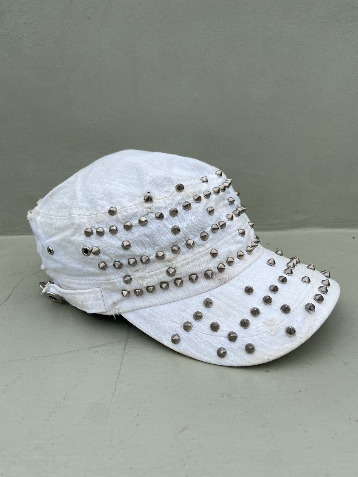 If Six Was Nine 2000s patrol hat studded with iron spikes Size ONE SIZE - 5 Thumbnail