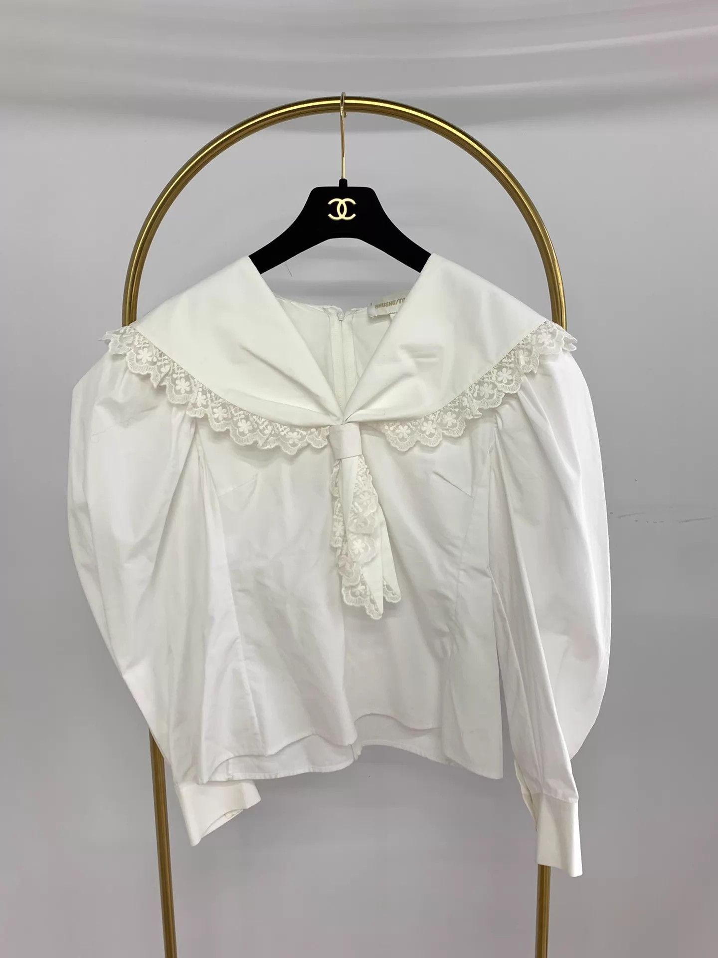 Other shushutong white doll collar blouse size 10 new Size L / US 10 / IT 46 - 1 Thumbnail