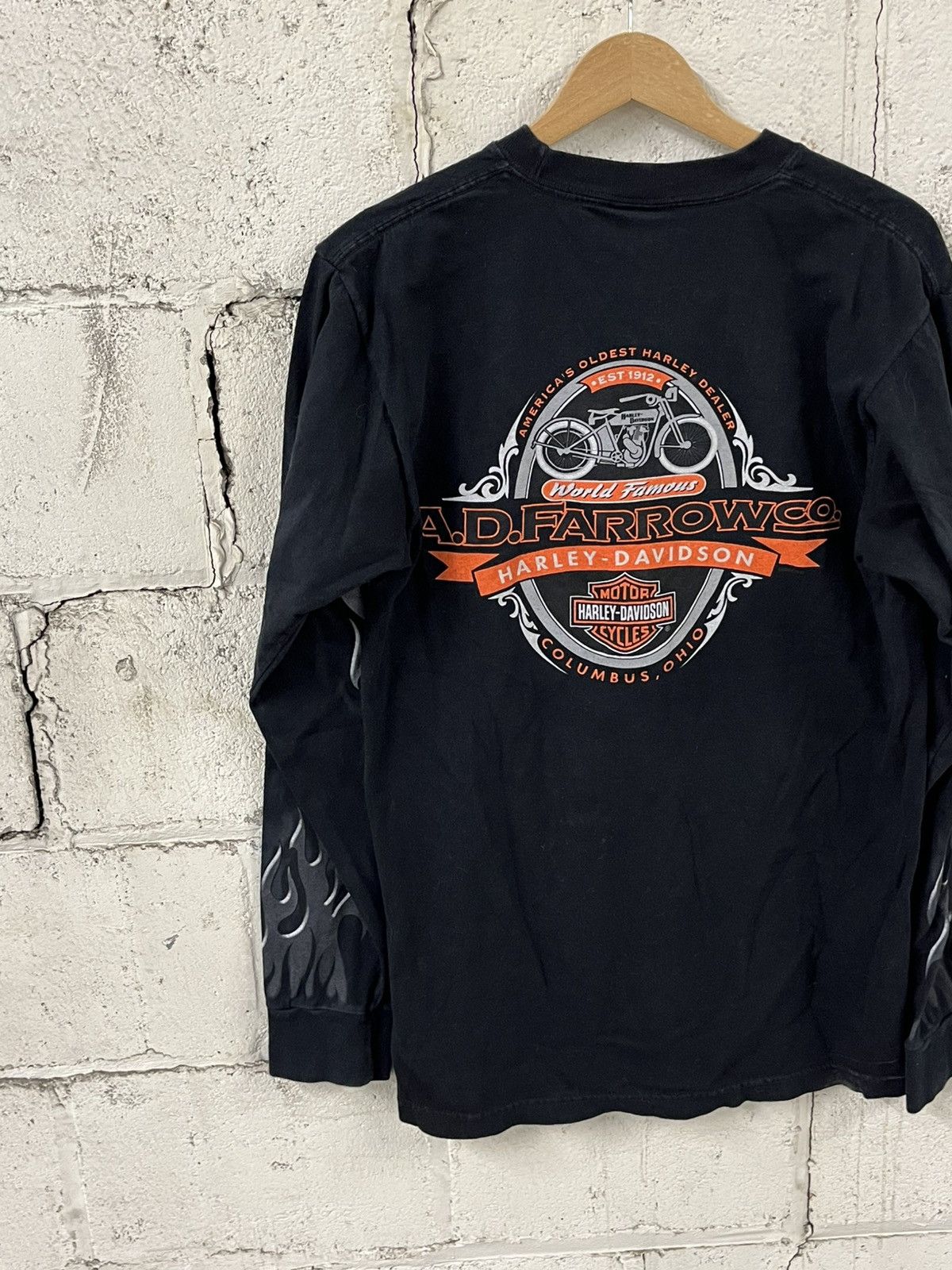 Harley Davidson Harley Davidson flame longsleeve rare streetwear hype skater Size US M / EU 48-50 / 2 - 8 Thumbnail