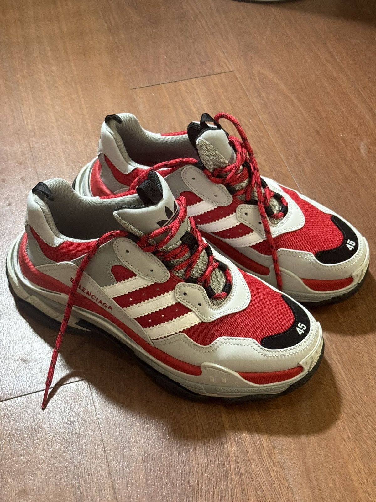 【Sale】バレンシアガ triple s adidas size42 WMNS) Balenciaga Triple S Sneaker x Adidas 'White