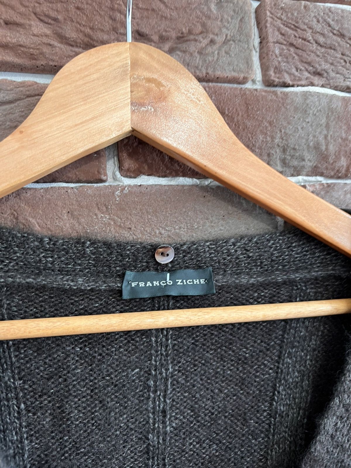 Vintage Franco Ziche Made In Italy Checkered Cardigan Kurt Cobain Size US L / EU 52-54 / 3 - 4 Thumbnail