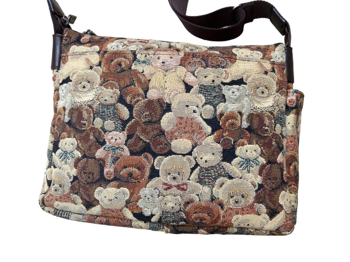 Japanese Brand Vintage Yamatoya Tokyo Ravi Ravi Jacquard Bears Sling Bag Size ONE SIZE - 11 Thumbnail