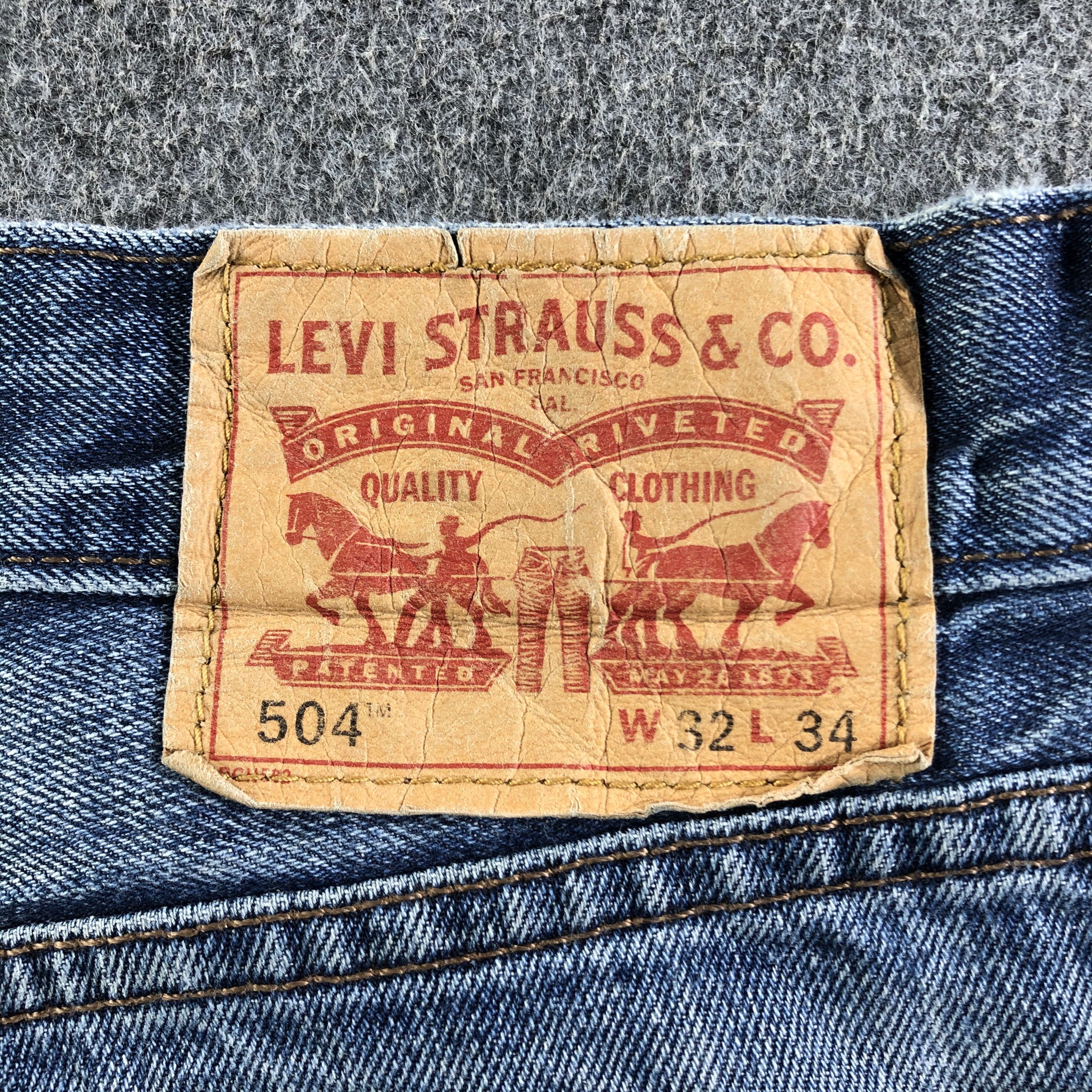 Levi's Vintage Blue Wash Levis 504 Jeans-J3181 Size US 33 - 5 Thumbnail