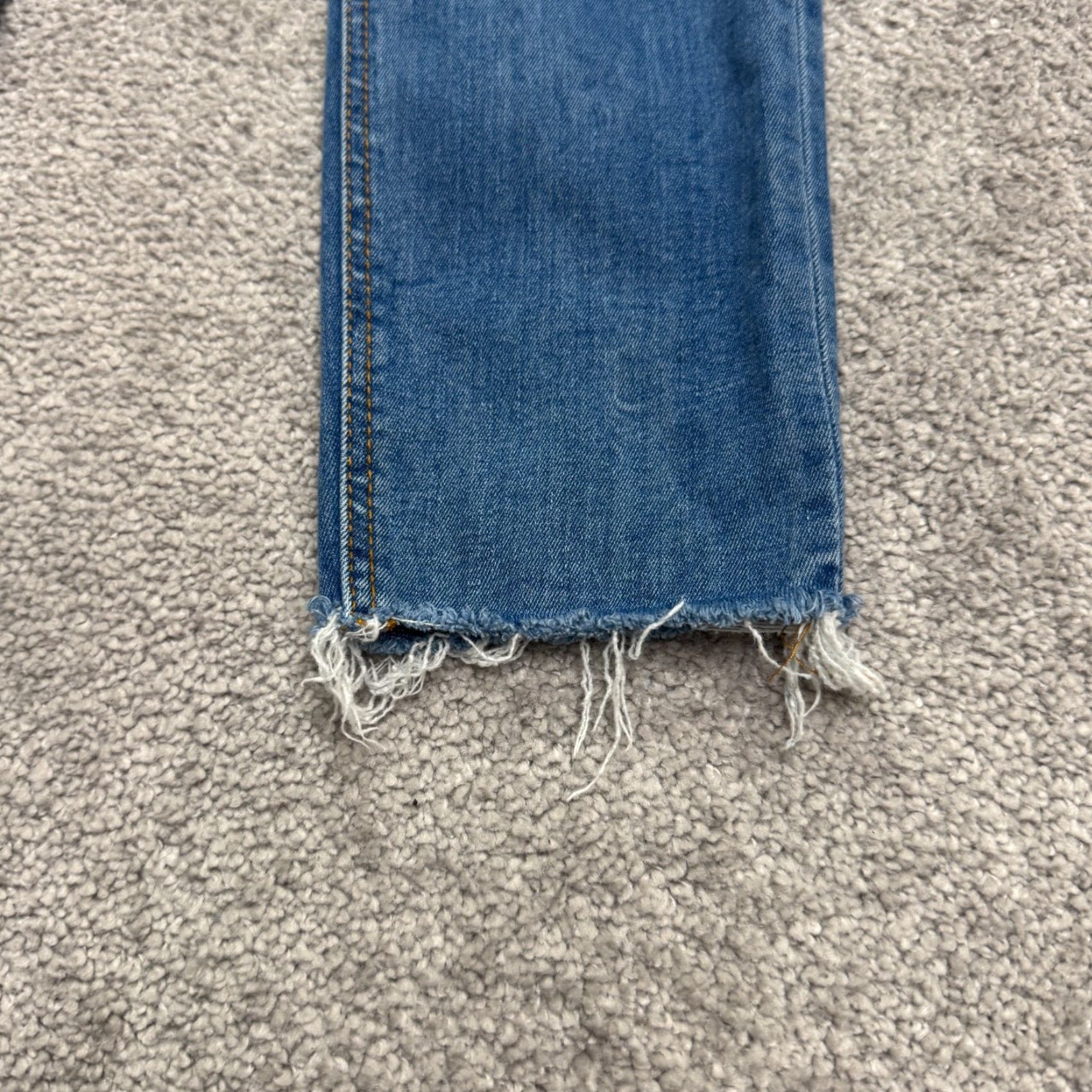 Zara VINTAGE Zara Women’s Skinny Jeans Denim High Waist Streetwear 4 Blue Distressed 28in Inseam Size 27" / US 4 / IT 40 - 3 Thumbnail