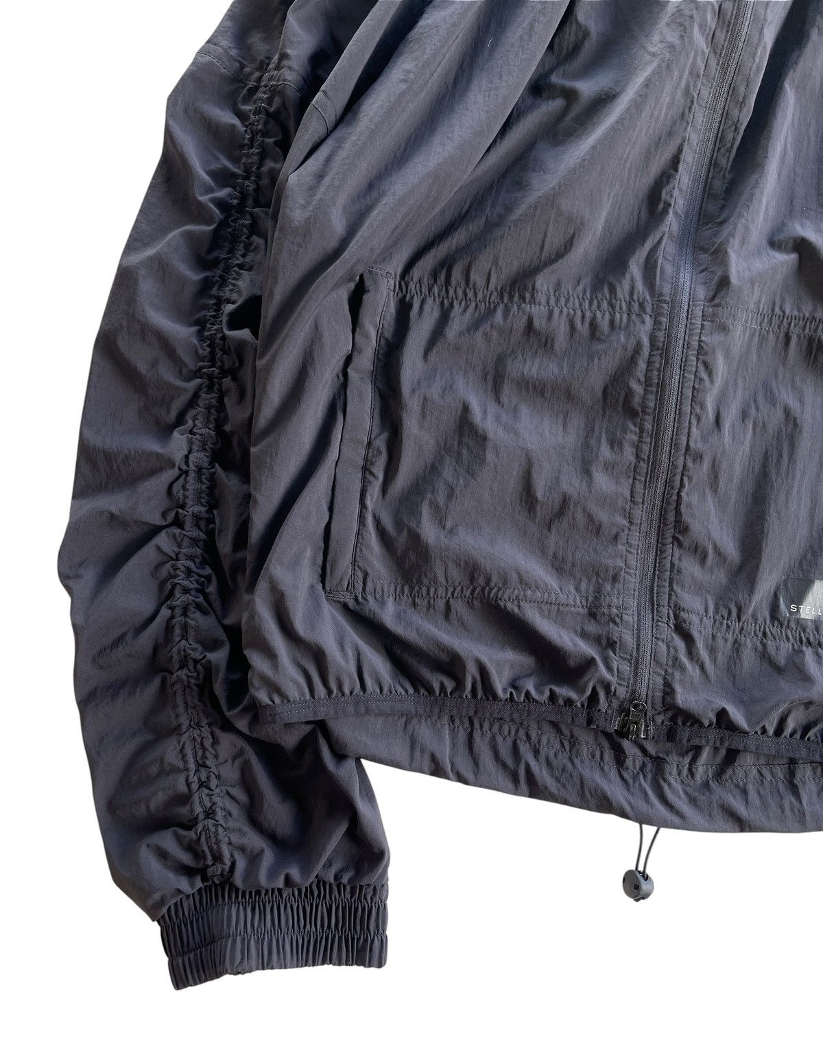 Adidas × Stella McCartney Adidas X Stella Mccartney Shirred Hoodie Jacket Size M / US 6-8 / IT 42-44 - 5 Thumbnail