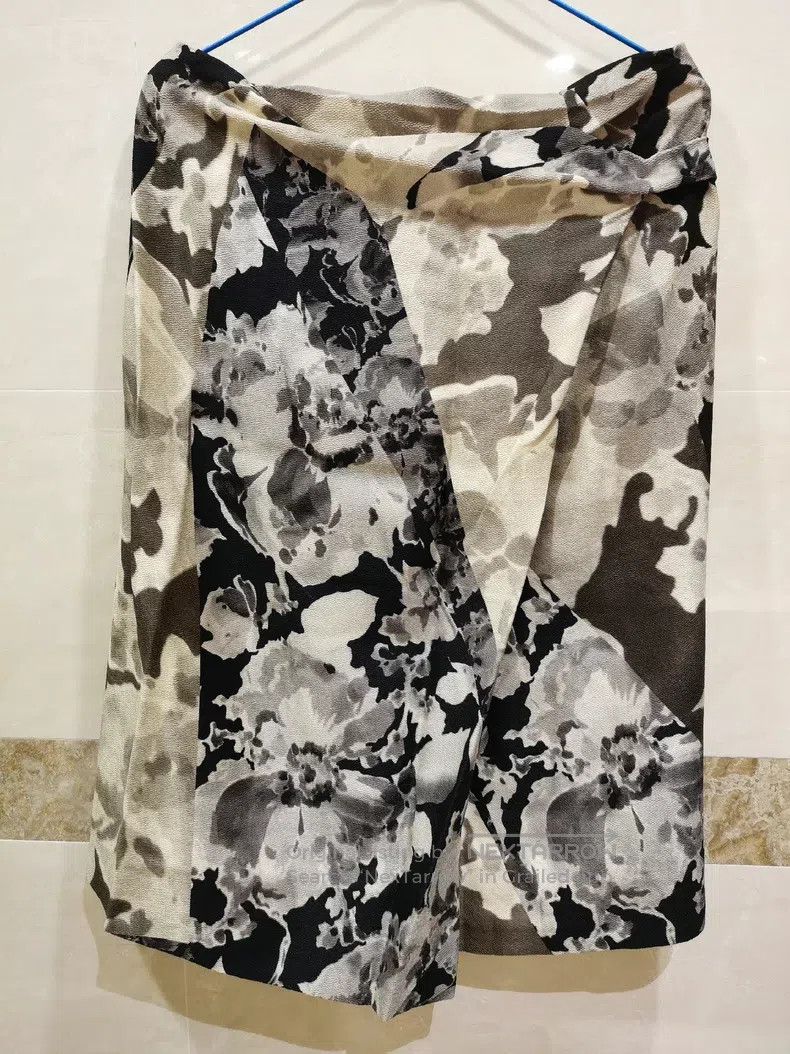 Dries Van Noten Dries Van Noten Wool Silk Printed Midi Skirt Size 39" - 1 Thumbnail