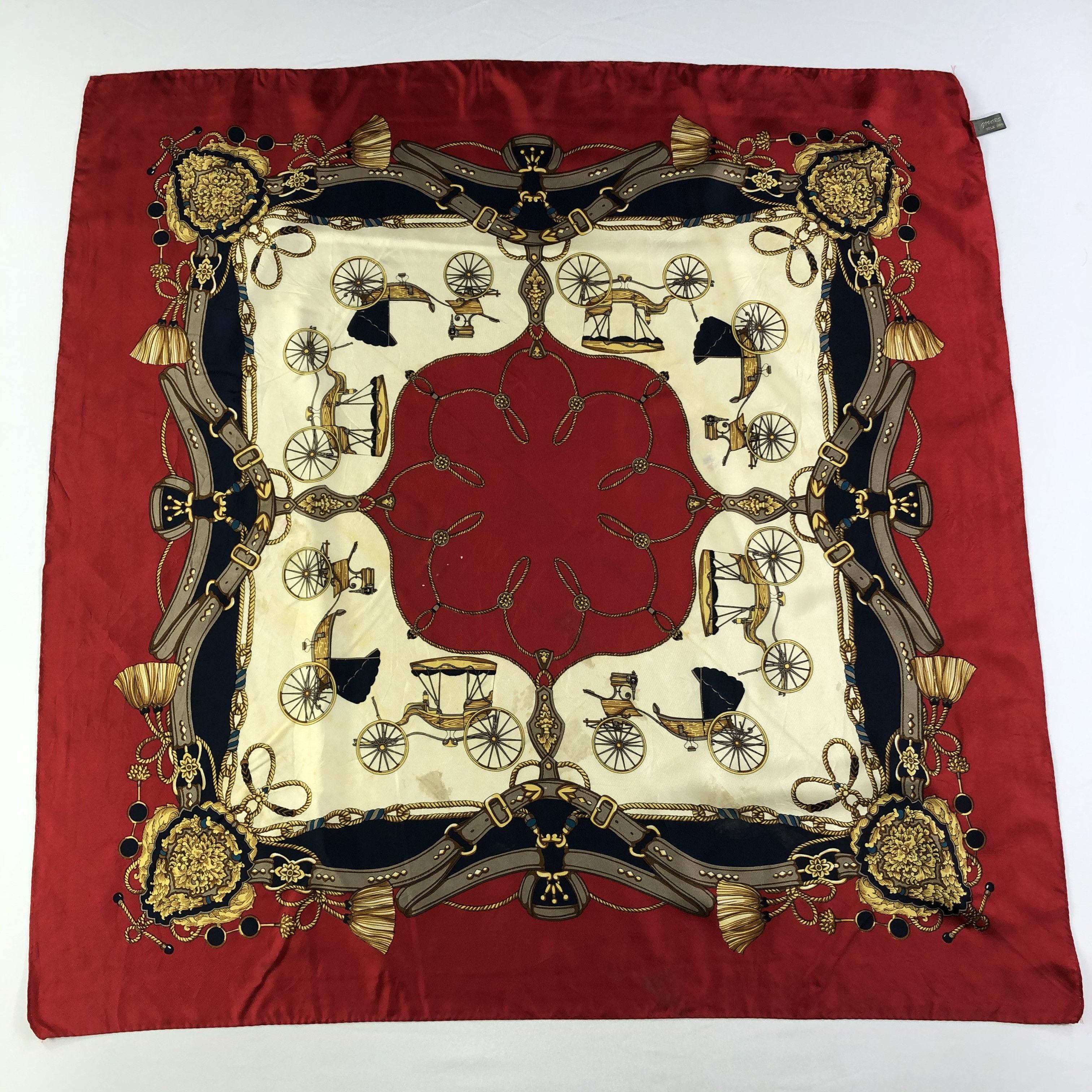 Vintage Vintage Silk Scarf Size ONE SIZE - 2 Thumbnail