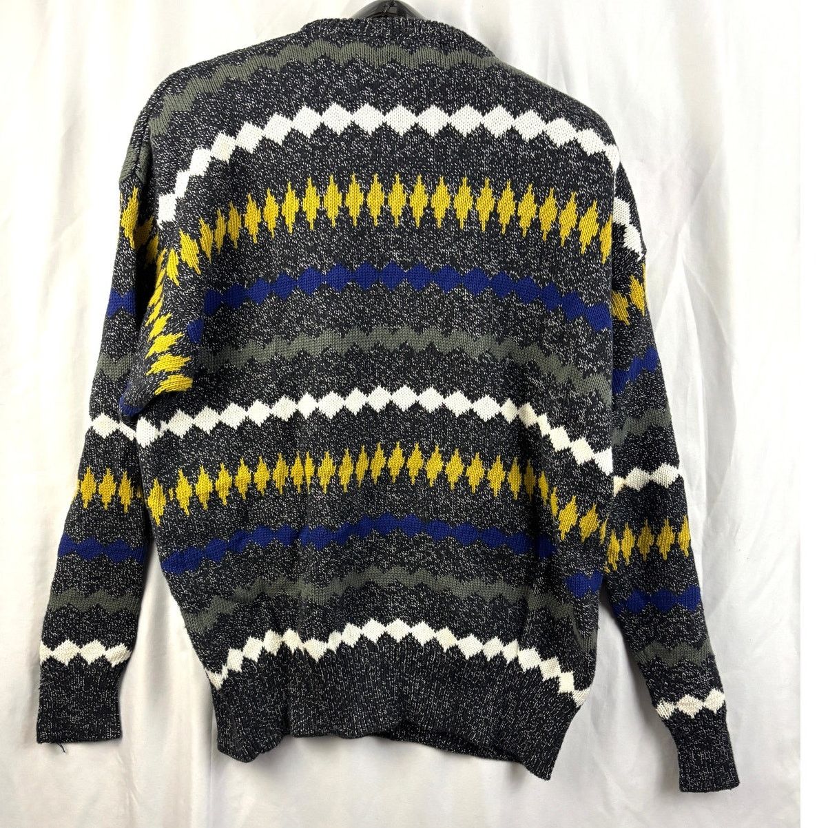 Liz Claiborne Vtg Claiborne Men’s Medium Geometric Crewneck Sweater Size US M / EU 48-50 / 2 - 8 Thumbnail