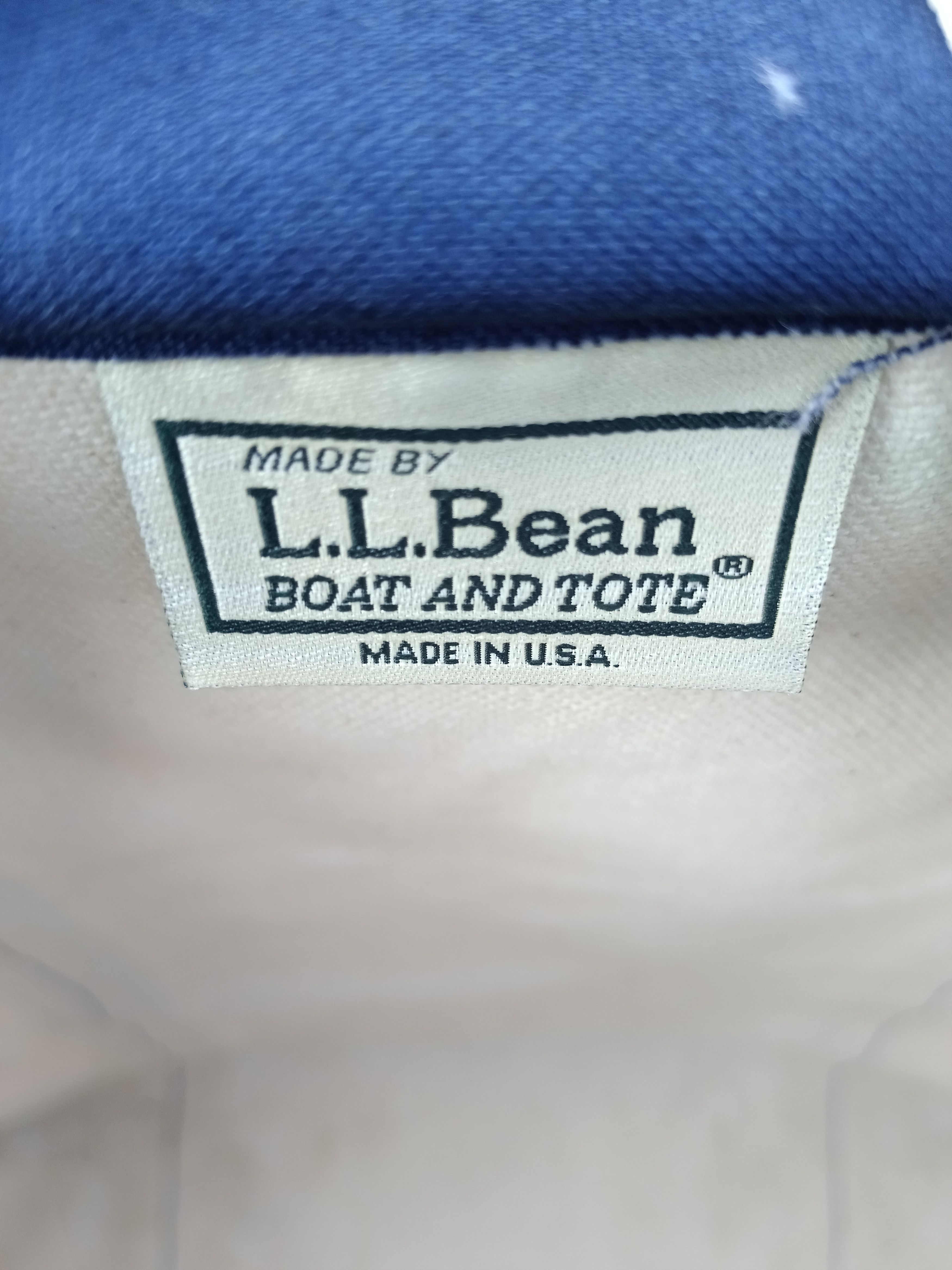 L.L. Bean VINTAGE 70s L.L BEAN TWO TONE HUGE TOTE BAG Size ONE SIZE - 11 Thumbnail