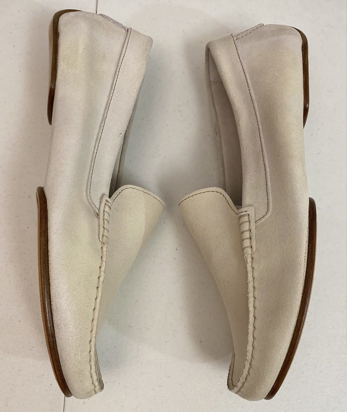 Maison Margiela Maison Margiela 22 🇮🇹 Off White Rubbed Suede Slip On 13 NEW Size US 13 / EU 46 - 5 Thumbnail