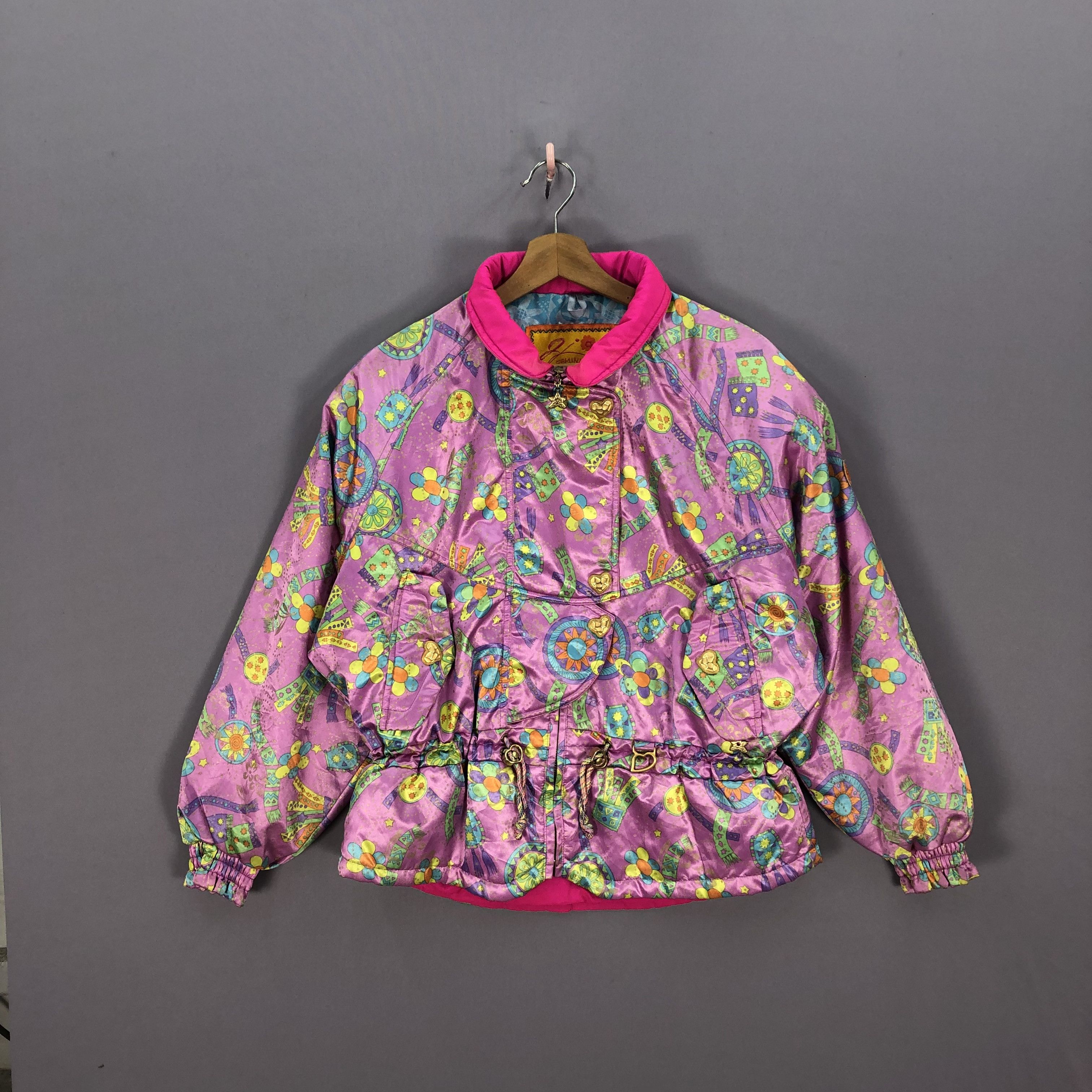 Vintage Feminine Festival Ski Bomber Jacket