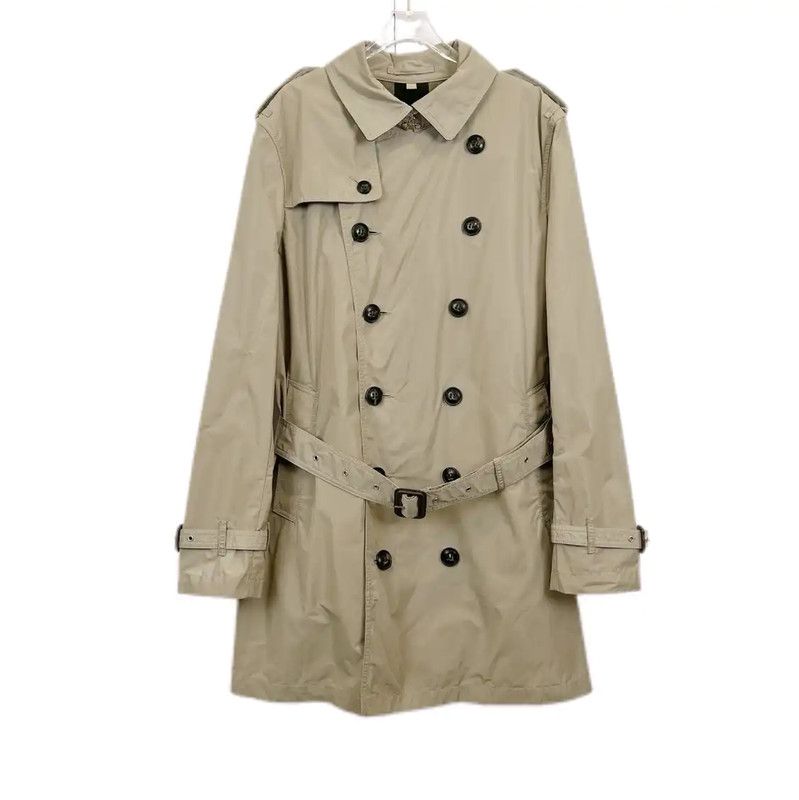 Burberry Burberry Khaki Cotton Trench Coat for Women Size L / US 10 / IT 46 - 1 Thumbnail