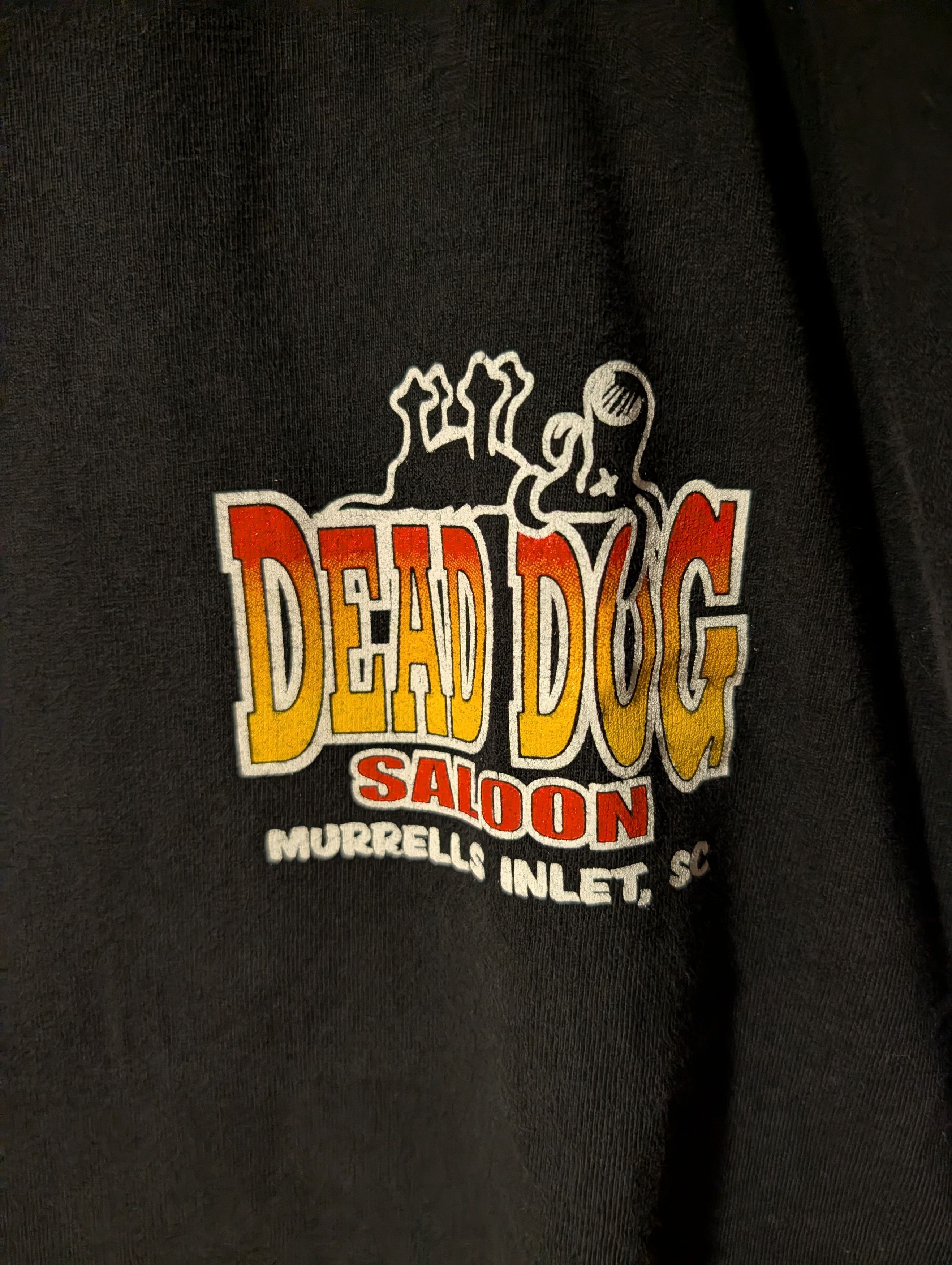 Harley Davidson Dead Dog Graphic T-Shirt Novelty Humor Saloon South Carolina Size US XL / EU 56 / 4 - 4 Thumbnail