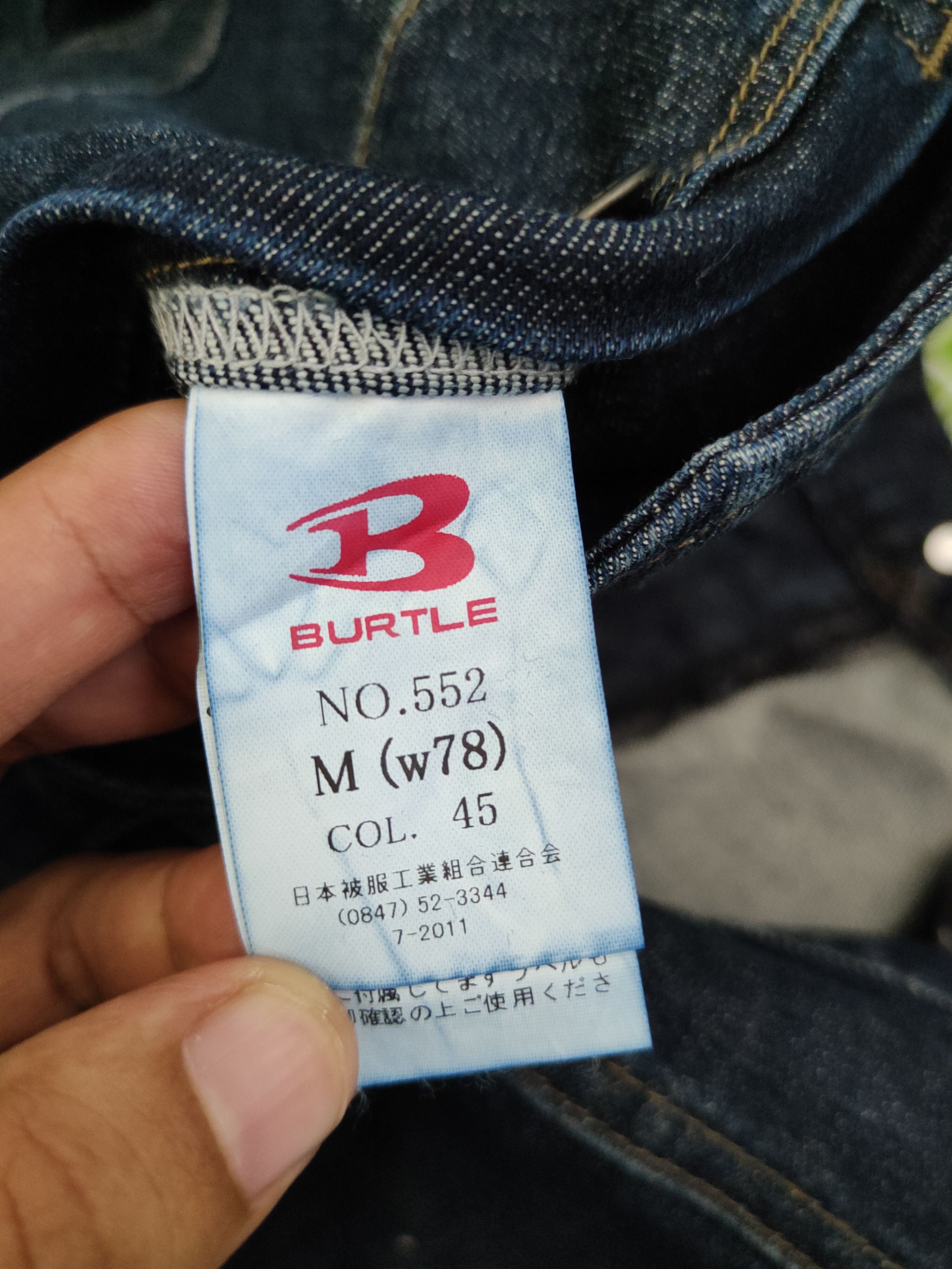 Japanese Brand DL Burtle Dark Blue Distressed Ripped Jeans #2349 Size US 30 / EU 46 - 14 Thumbnail