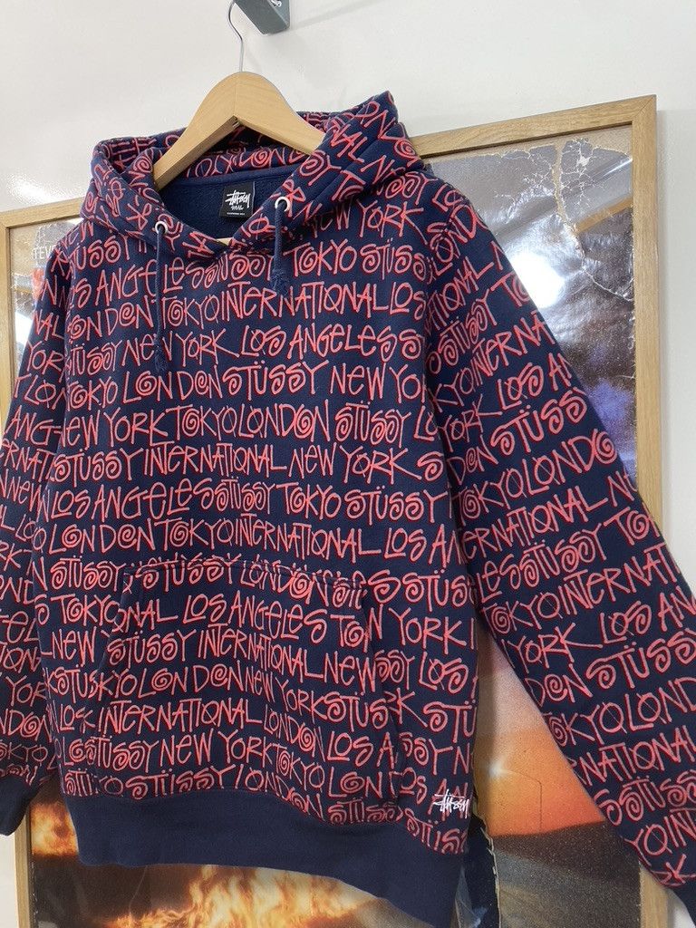 Stussy 10s Stussy International World Tour AOP Hoodie Size US S / EU 44-46 / 1 - 6 Thumbnail
