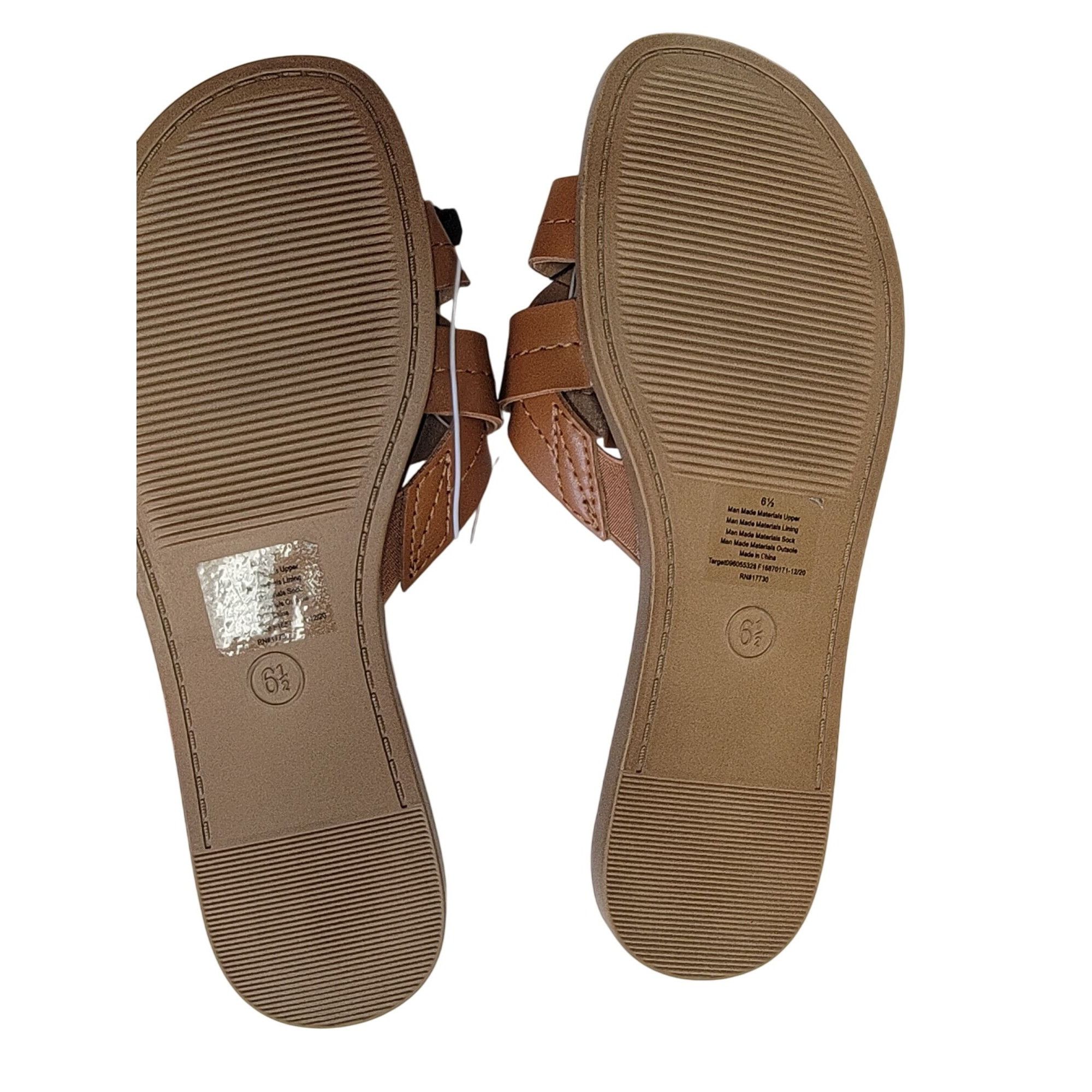 Other Womens Brown Strappy Slip-On Sandals Size 6.5 By Universal T Size US 6.5 / IT 36.5 - 2 Thumbnail