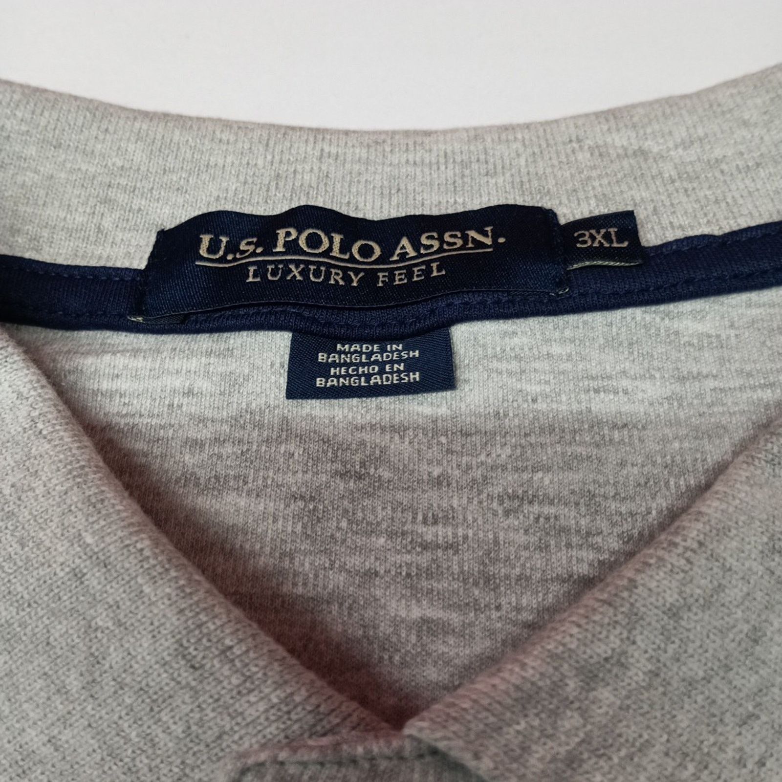 U.S. Polo Assn. U.S. Polo Assn Interlock Polo Shirt Gray Men's Size 3XL XXXL Size US XXL / EU 58 / 5 - 3 Thumbnail