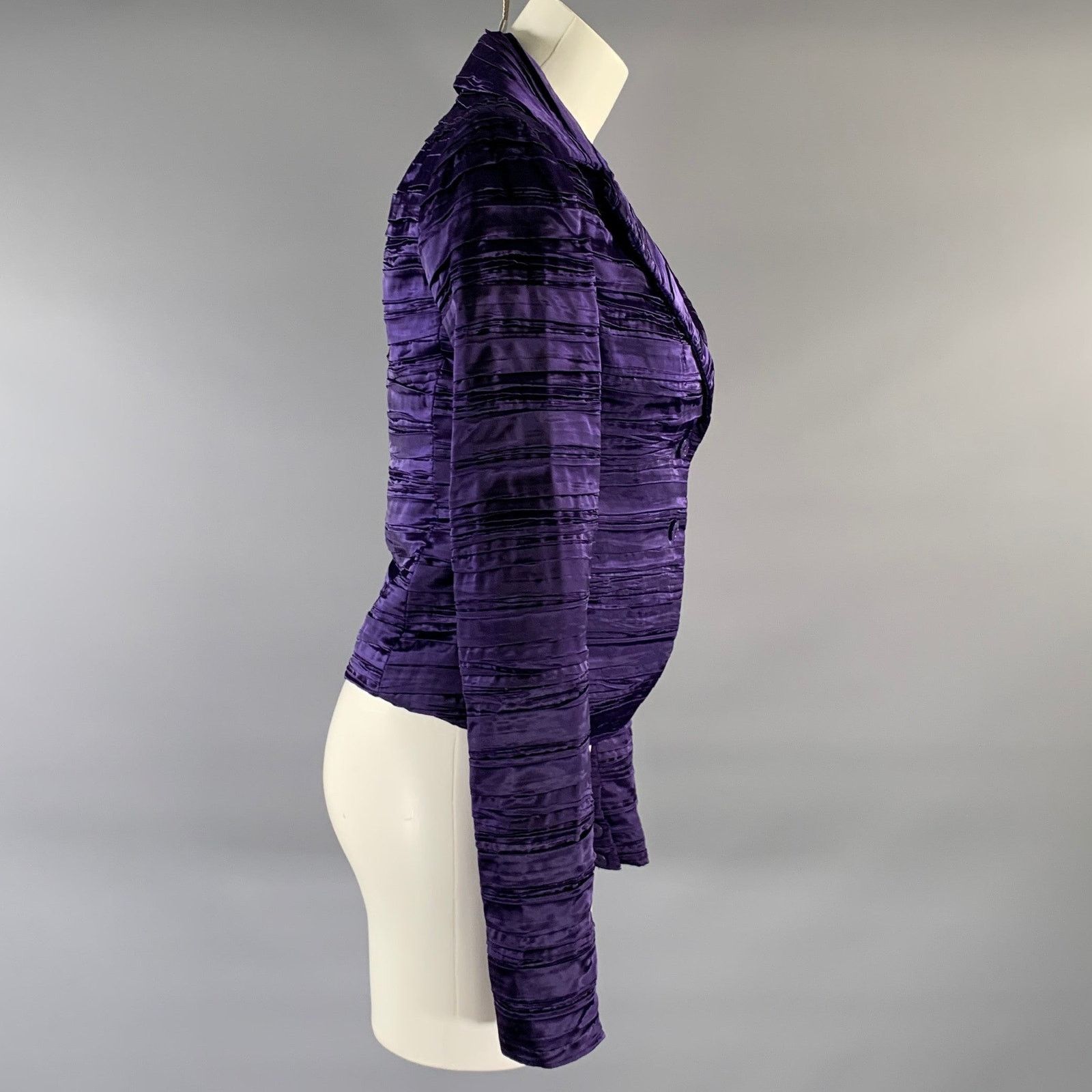 Patrizia Pepe PATRIZIA PEPE Size S Purple Polyester Blend Jacket Size M / US 6-8 / IT 42-44 - 3 Thumbnail