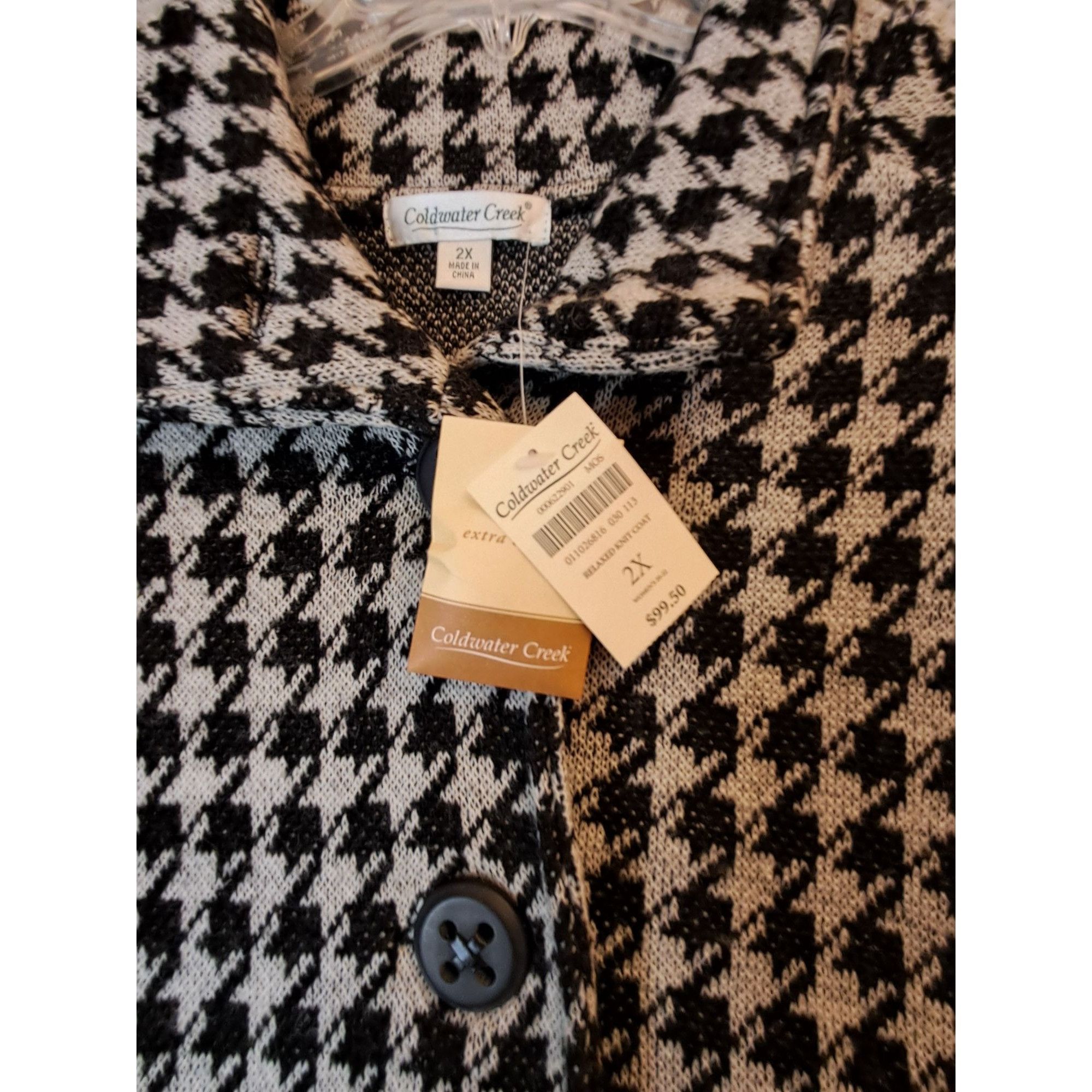 Coldwater Creek Coldwater Creek Houndstooth Jacket NWT Size 2x Women's Size XXL / US 16-18 / IT 52-54 - 4 Thumbnail