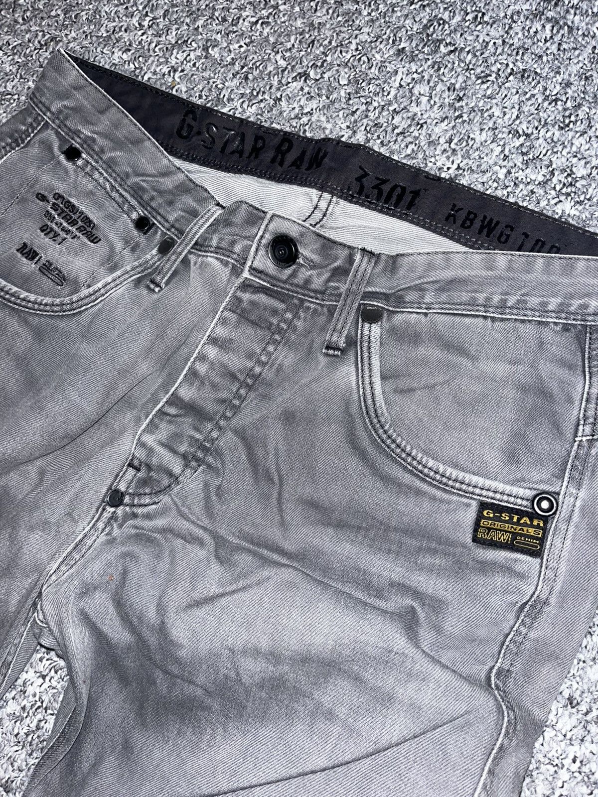 G-Star G-Star Jeans Raw Denim (Grey) Size US 33 - 1 Thumbnail