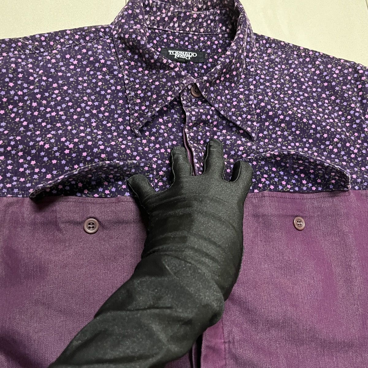 If Six Was Nine × PPFM × Tornado Mart Tornado Mart Half Floral Button Up Shirt Size US M / EU 48-50 / 2 - 3 Thumbnail