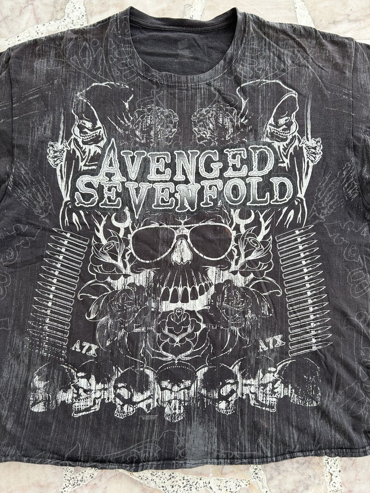 Band Tees Avenged Sevenfold Hanes Vintage Tshirt Overprint Size US L / EU 52-54 / 3 - 4 Thumbnail