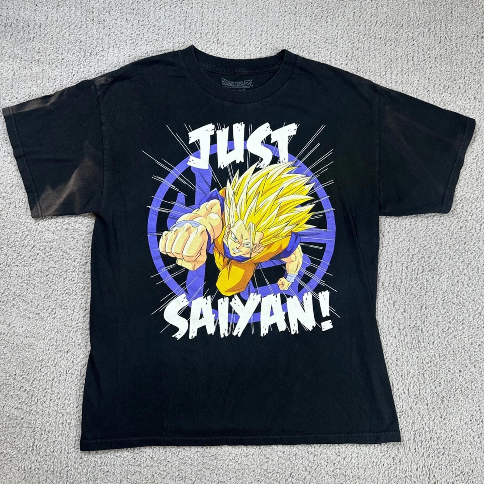 Ripple Junction Dragon Ball Z Goku Gohan Just Saiyan T Shirt Black Mens L Size US L / EU 52-54 / 3 - 1 Thumbnail