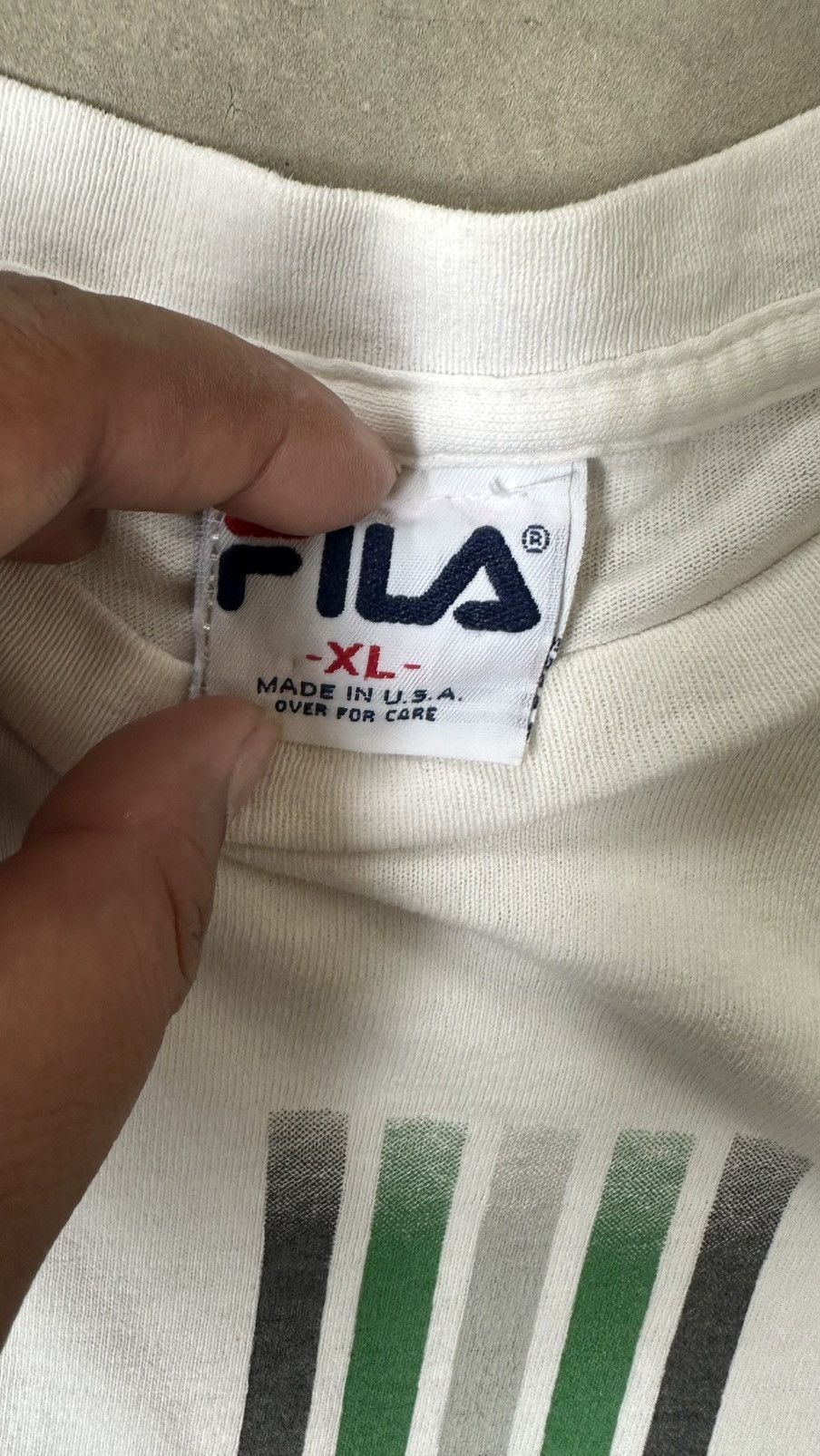 Fila VINTAGE FILA MADE IN USA TEE Size US XXL / EU 58 / 5 - 6 Thumbnail