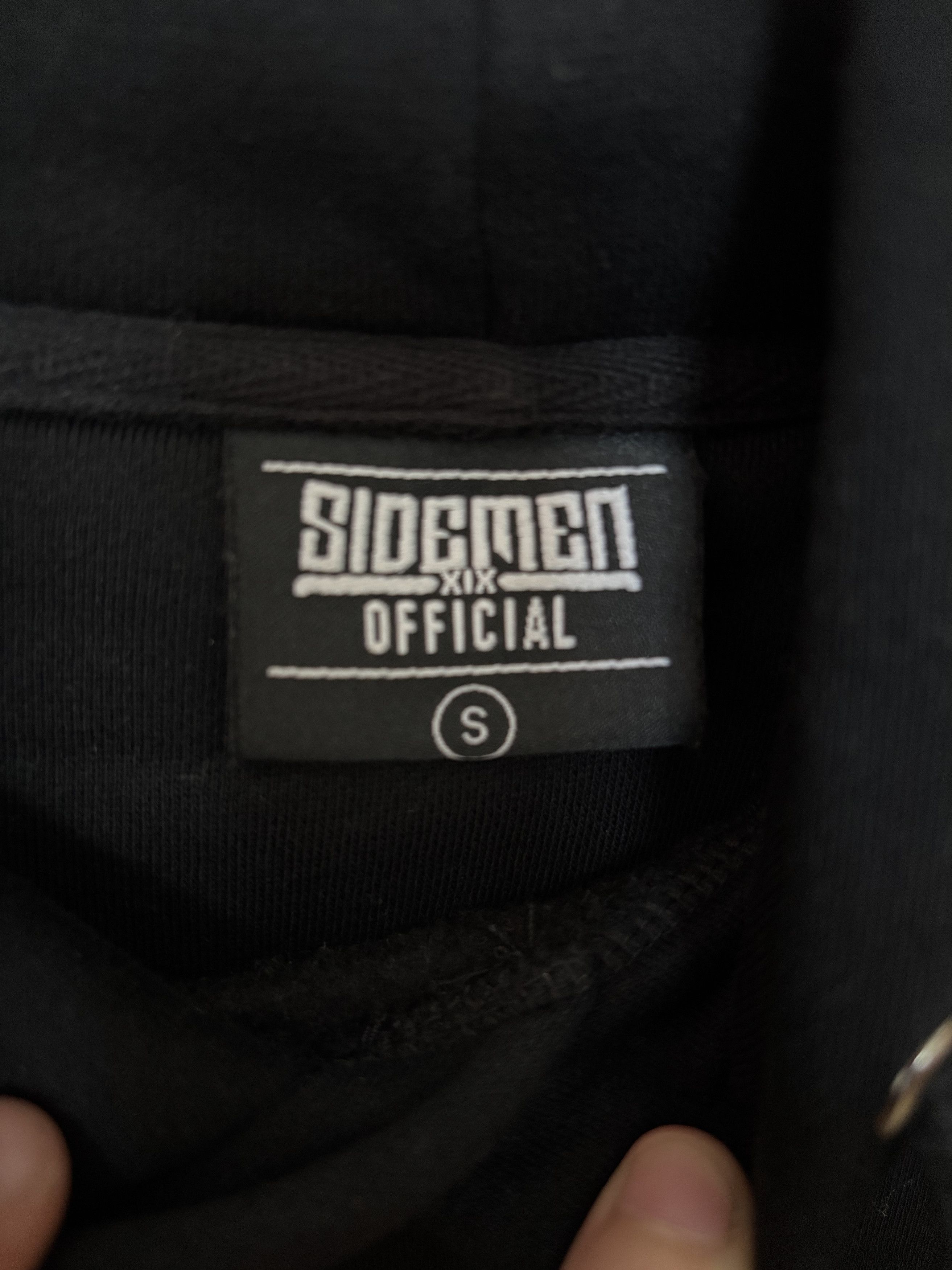 Other Sidemen SDMN Crest Taped Black/White Hoodie size S Size US S / EU 44-46 / 1 - 3 Thumbnail